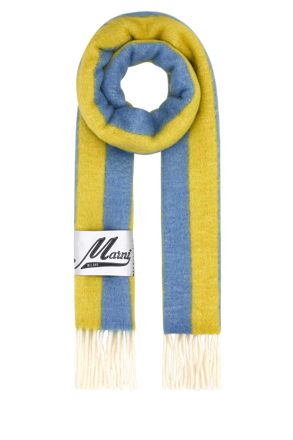 Marni Women Embroidered Wool Blend Scarf