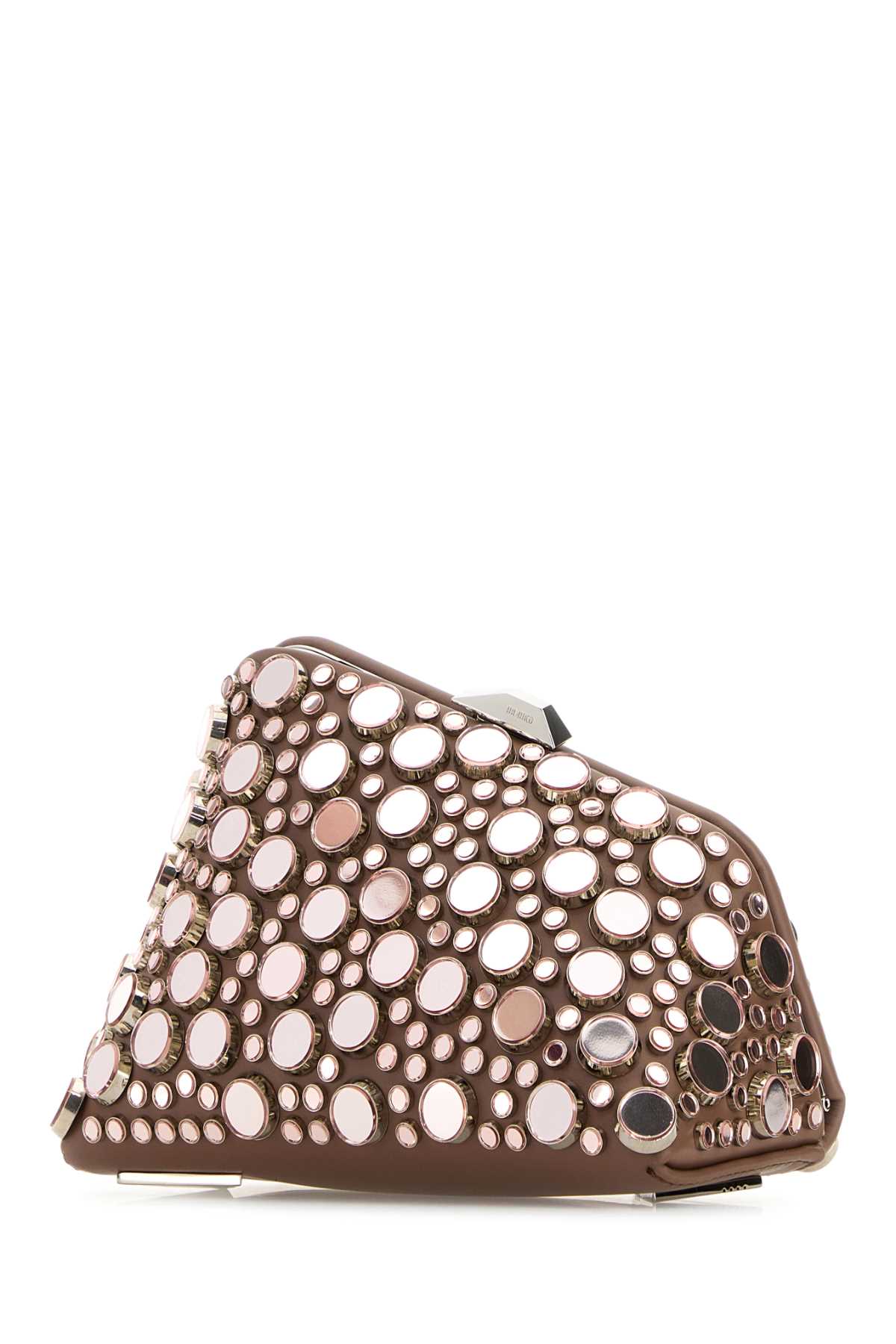 The Attico Women Embellished Leather Midnight Clutch