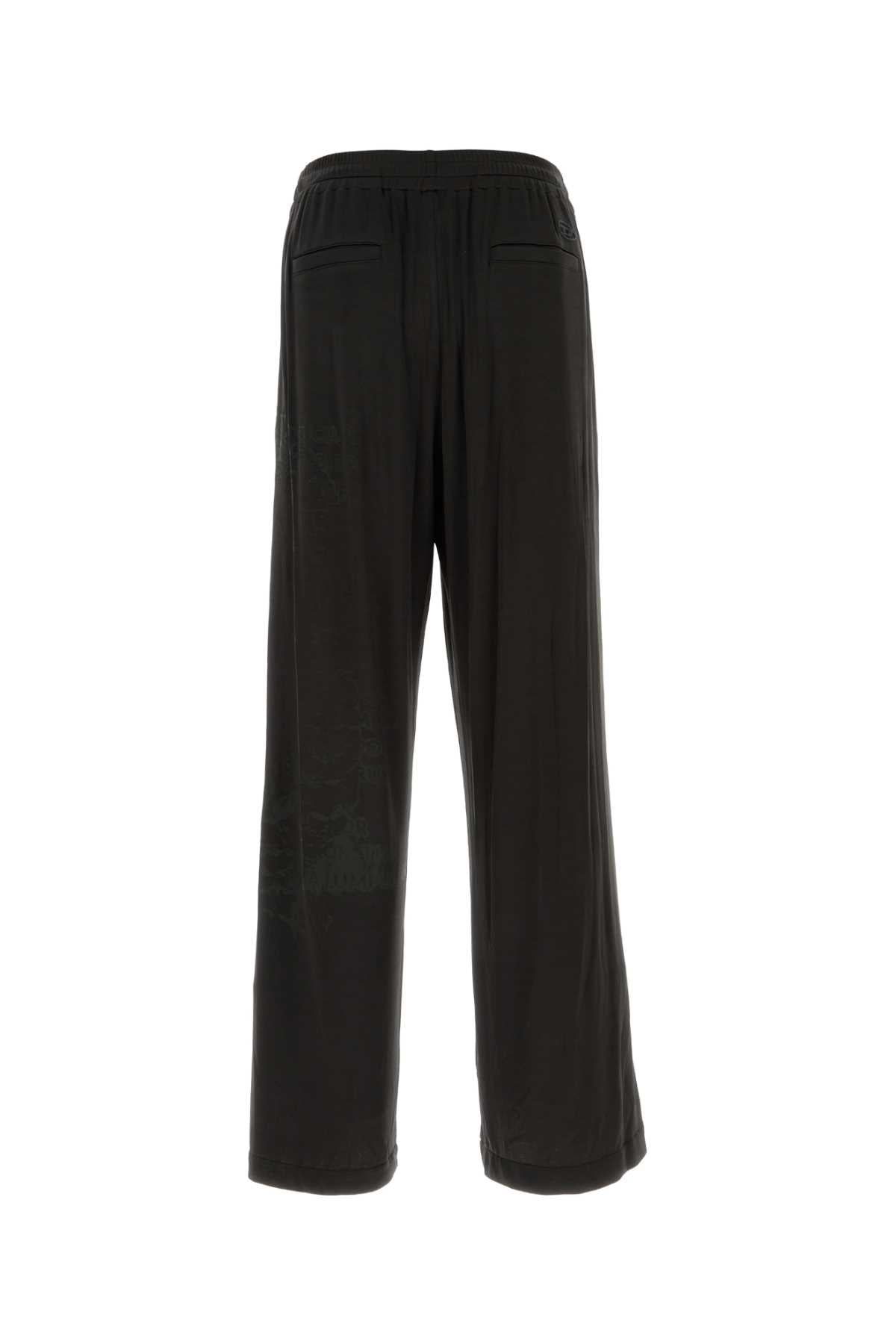 Diesel Men Black Stretch Acetate P-Jester Pant
