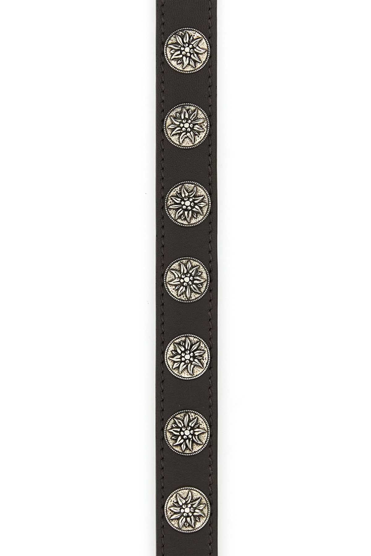 Prada Women Chocolate Leather Belt