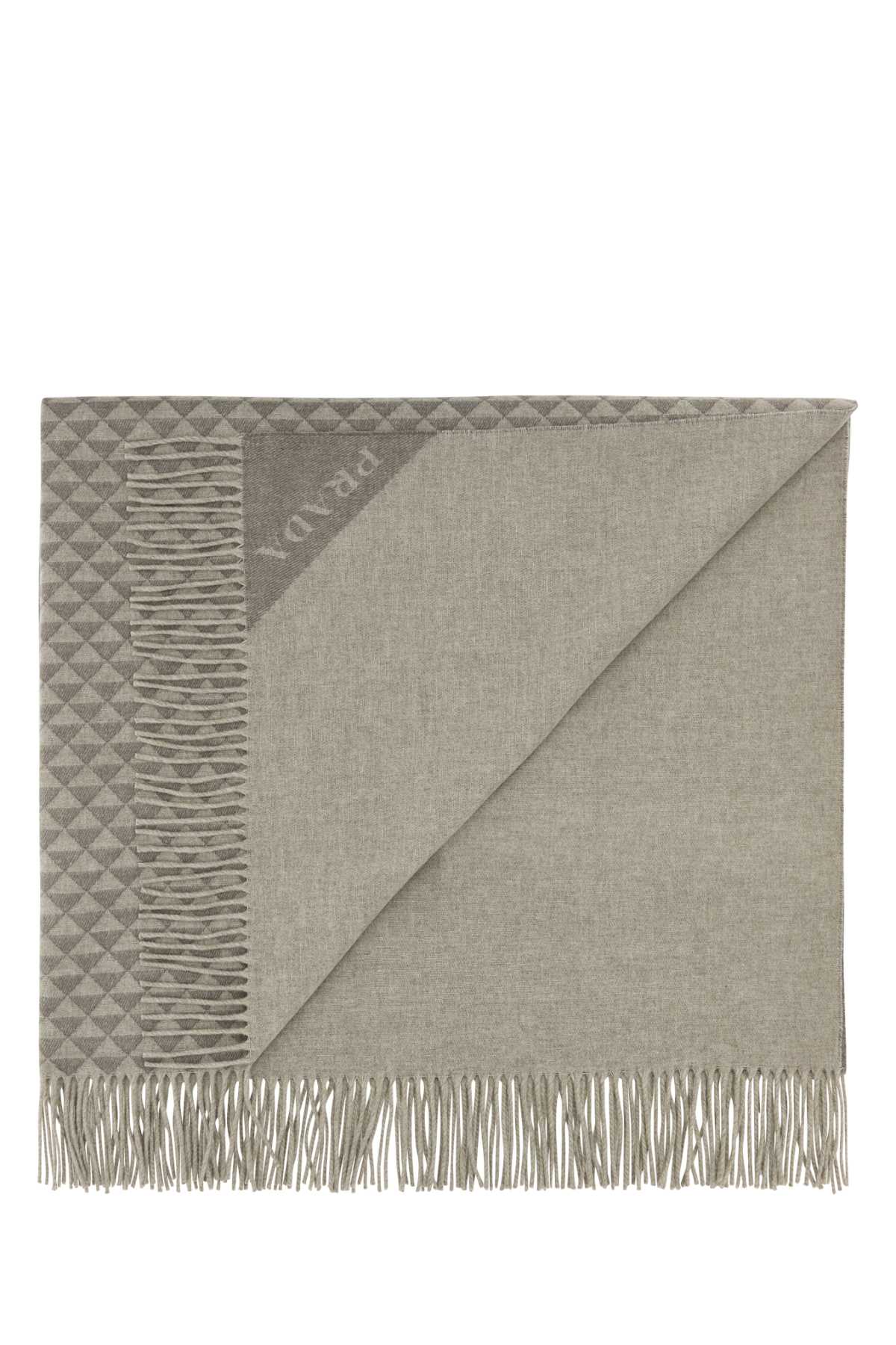Prada Unisex Embroidered Wool Blend Symbole Double Blanket