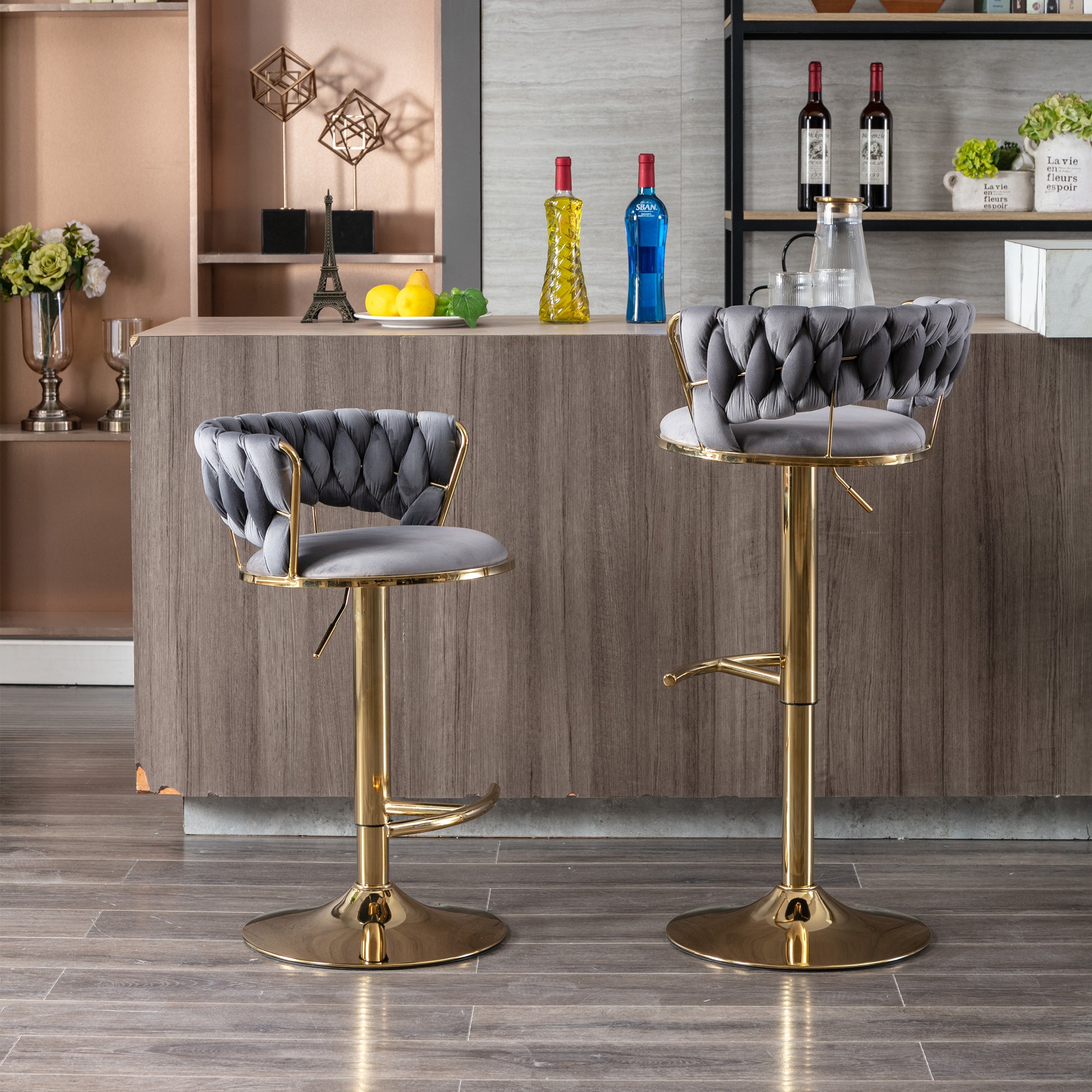Set of 2 Bar Stools