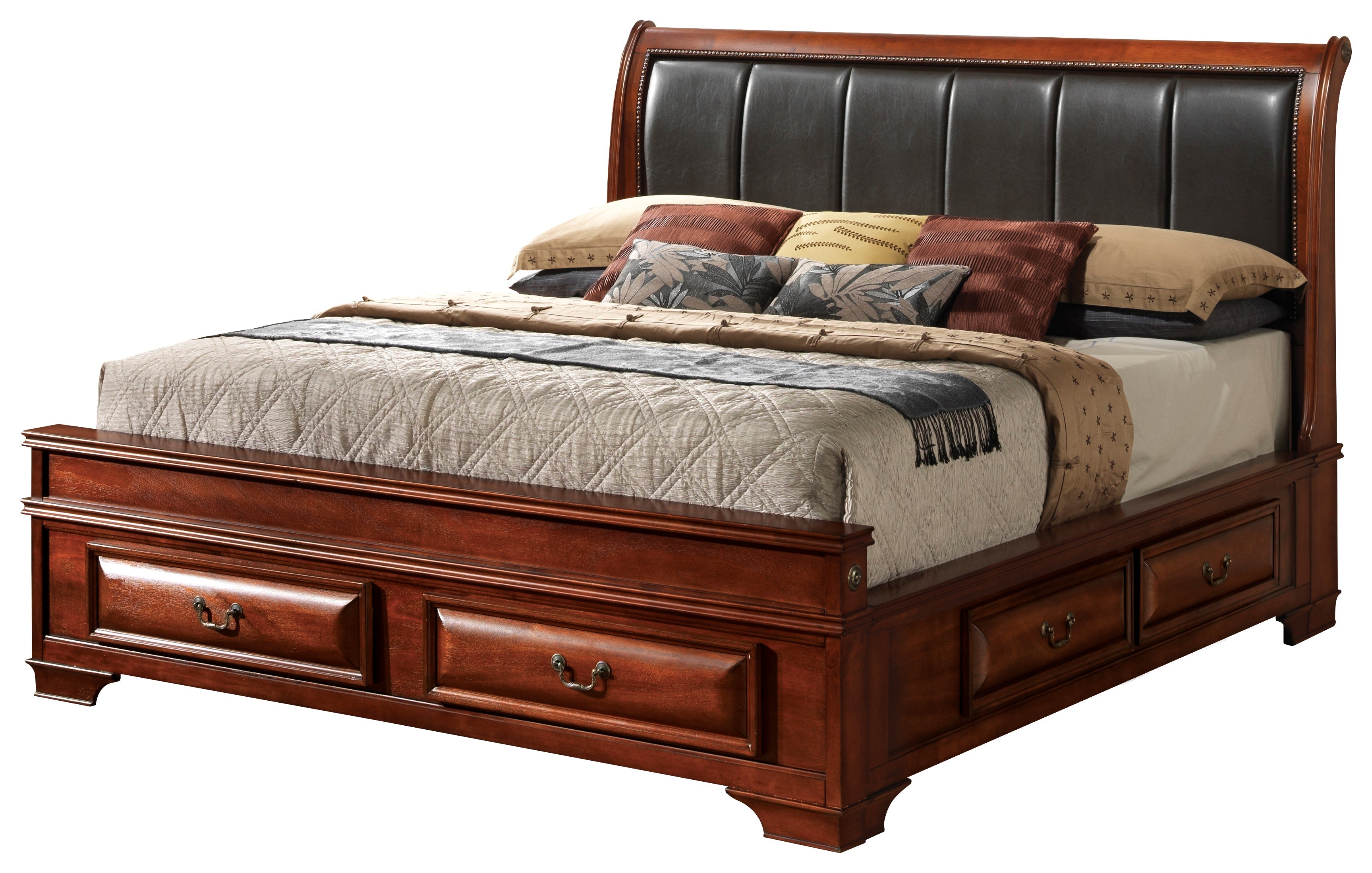 LaVita G8850C-FB3 Full Storage Bed