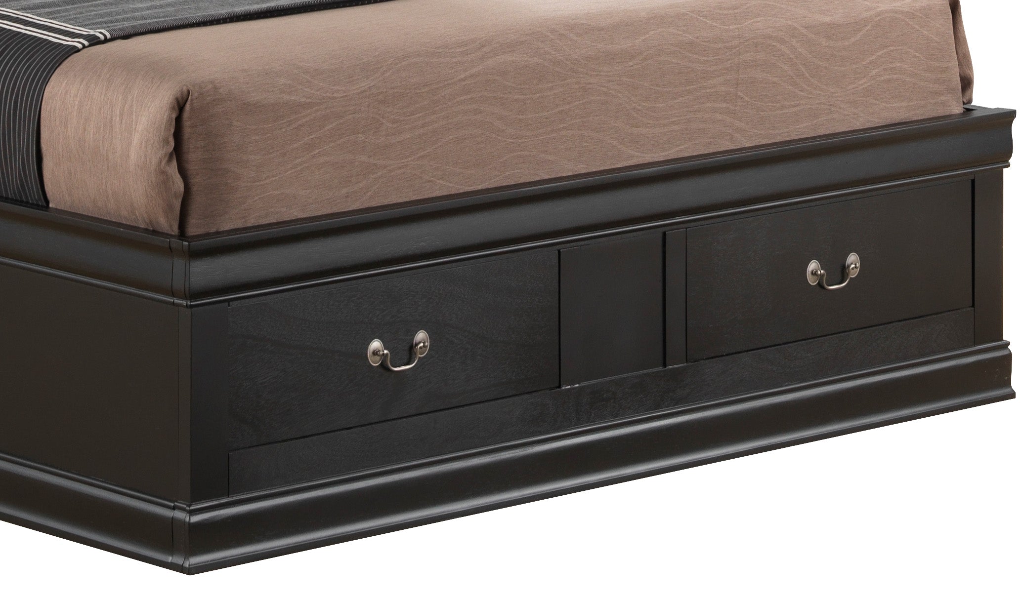 Elegant Full Storage Bed With Classic Charm