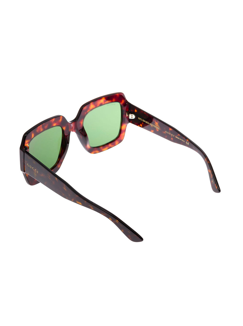 Gucci Women Gucci Woman's Tortoise Brown Acetate Square Sunglasses
