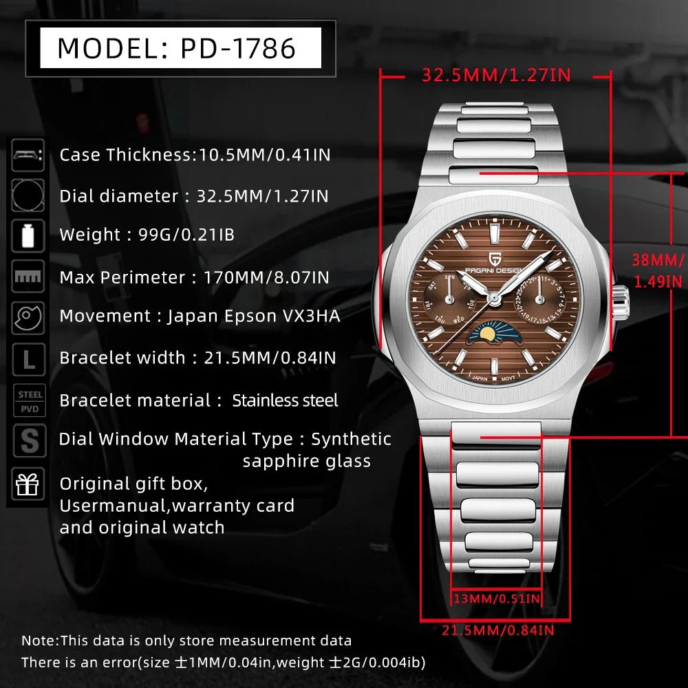 2024 New PAGANI DESIGN Women's Watches Luxury Watch For Women Quartz Wristwatch Ladies Sapphire Waterproof Exquisite Gift Clock - Overture Gifts