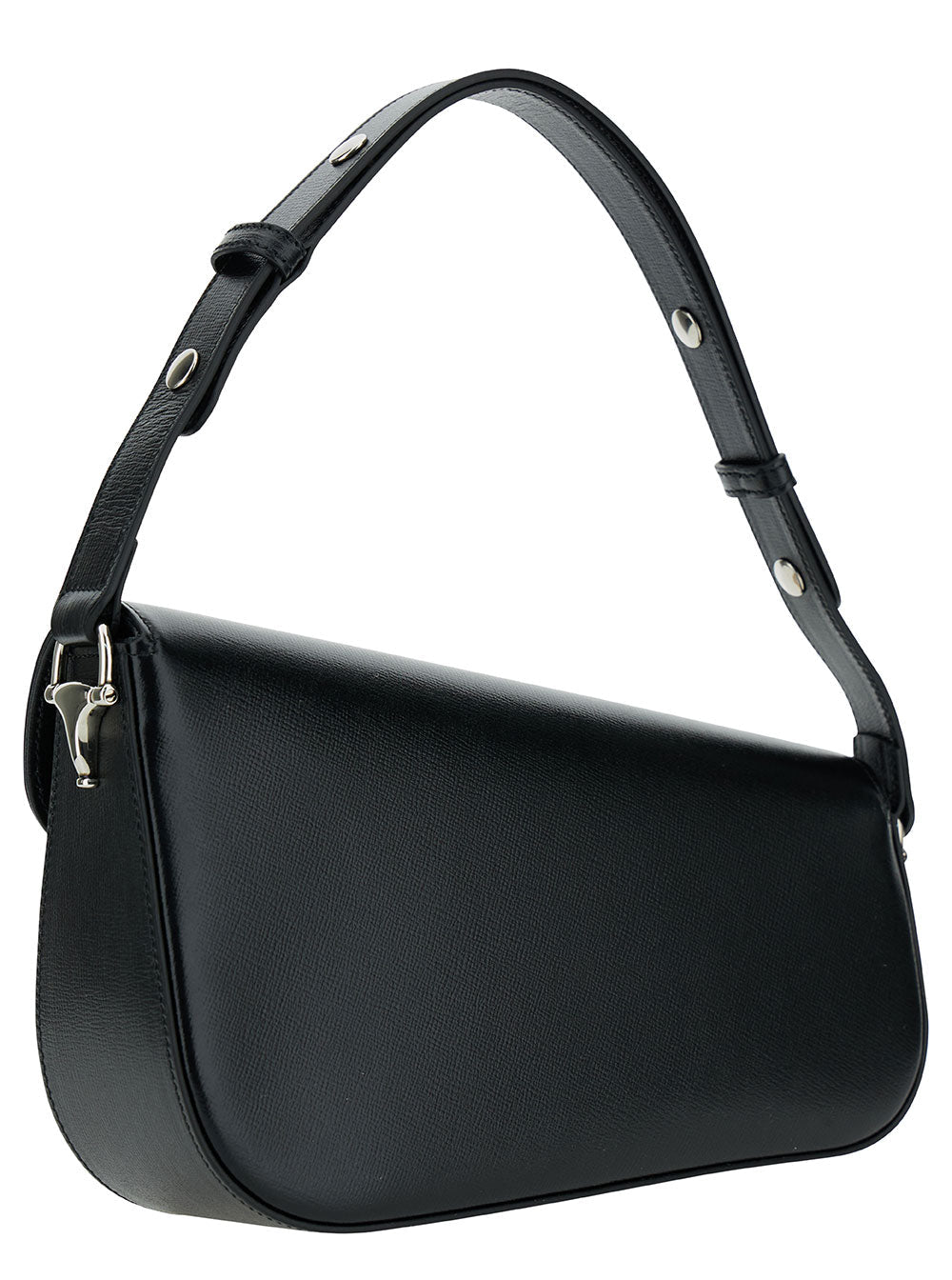 Gucci Women 'Gucci Horsebit 1955 Small' Black Shoulder Bag With Horsebit Detail In Leather Woman
