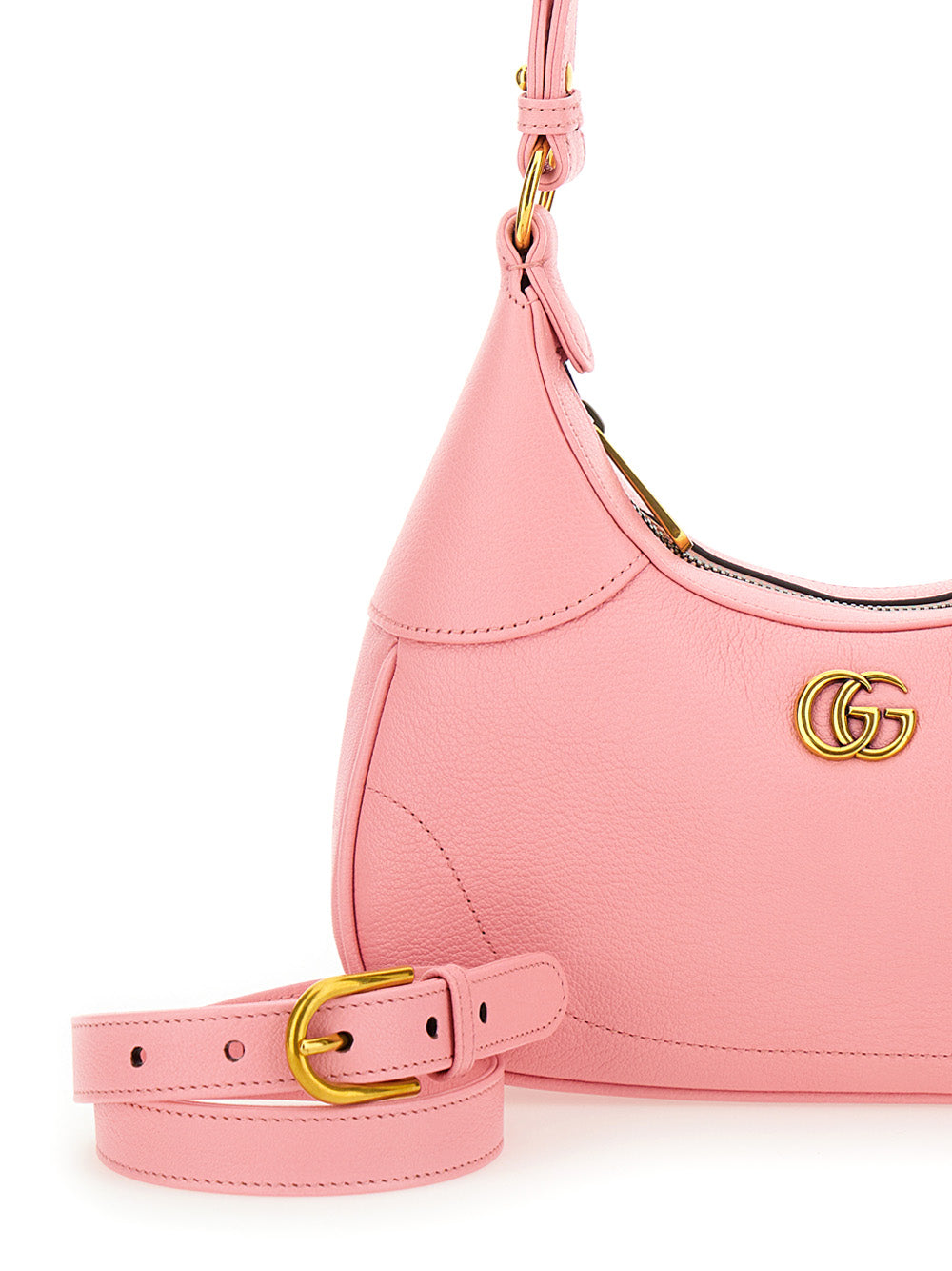 Gucci Women 'Aphrodite Small' Pink Shoulder Bag In Leather Woman