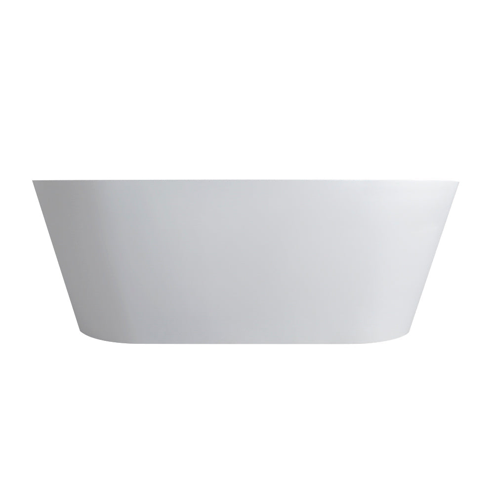 59 Inch Freestanding Solid Surface Soaking Bathtub