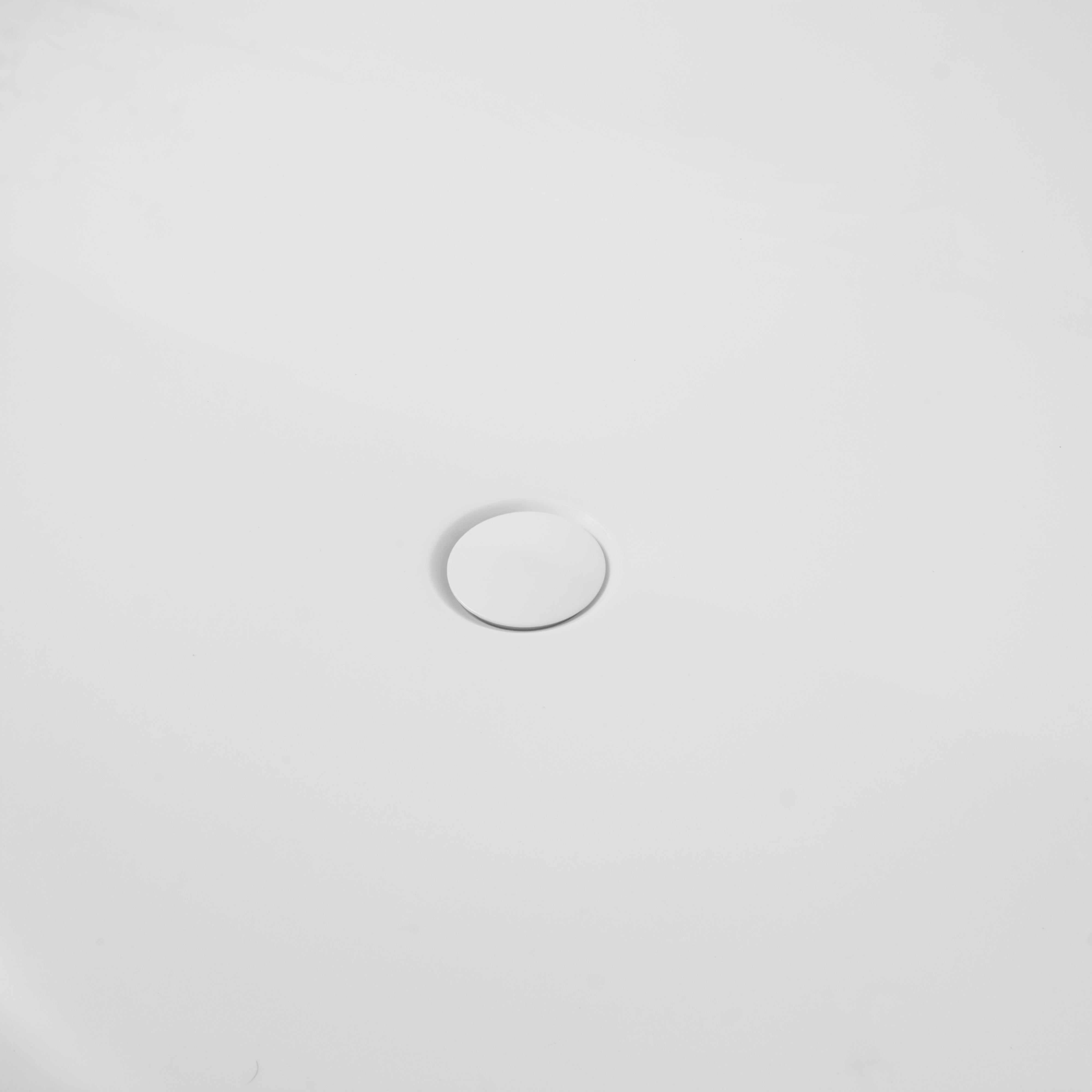 59 Inch Freestanding Solid Surface Soaking Bathtub