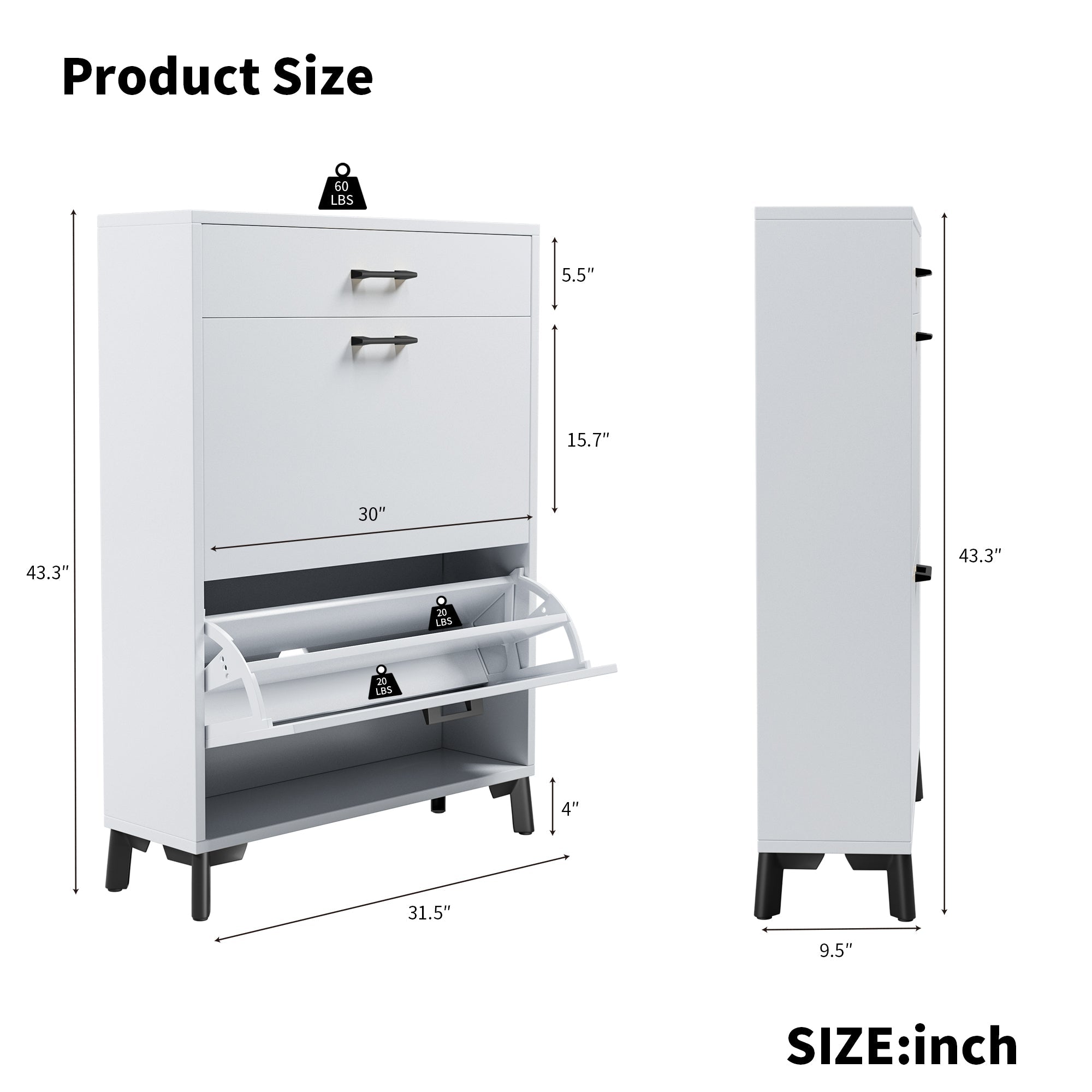 Shoe Storage Cabinet for Entryway