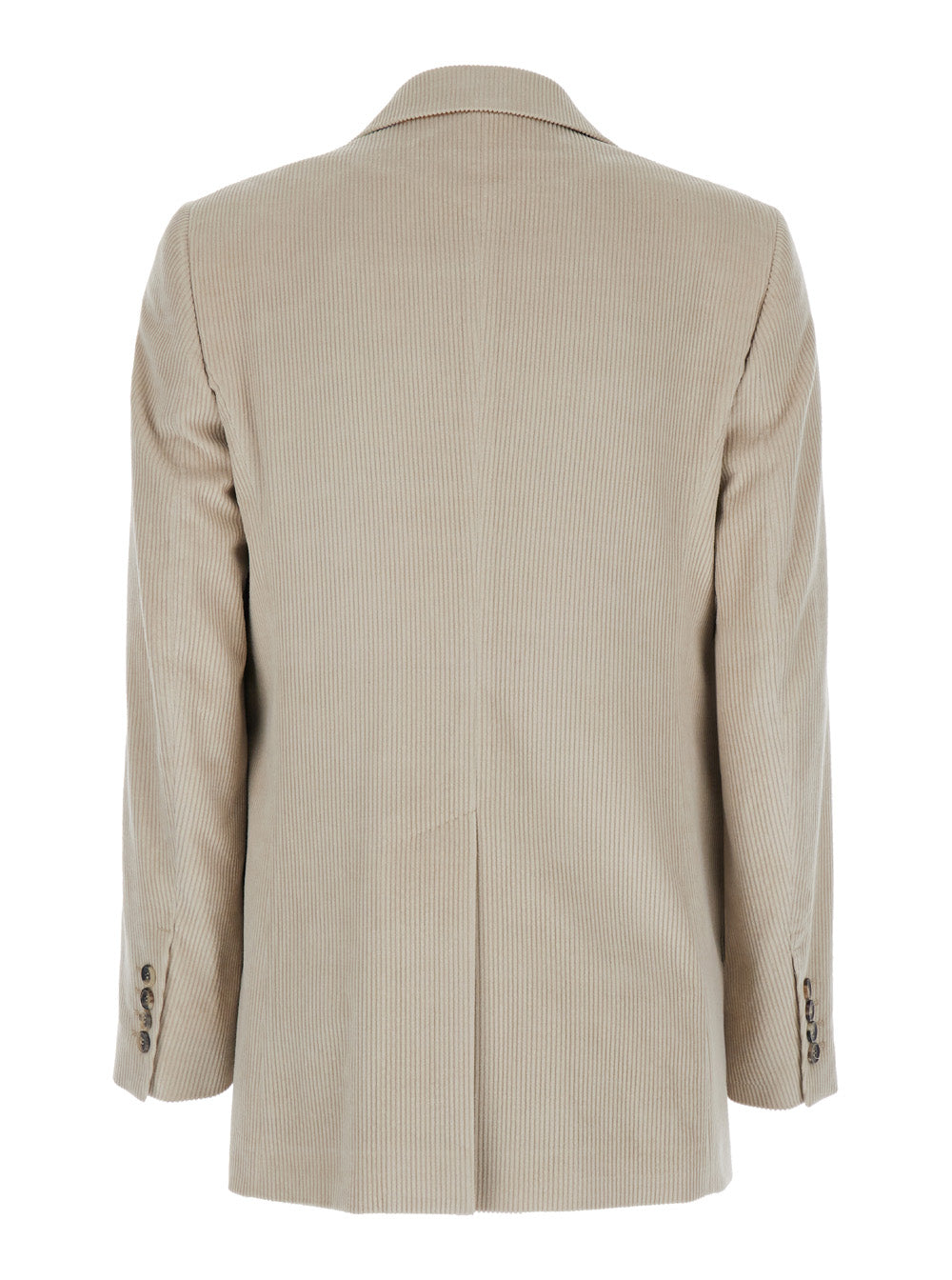 Max Mara Women 'Kuban' Beige Single-Breasted Jacket With Notched Revers In Cotton Blend Woman
