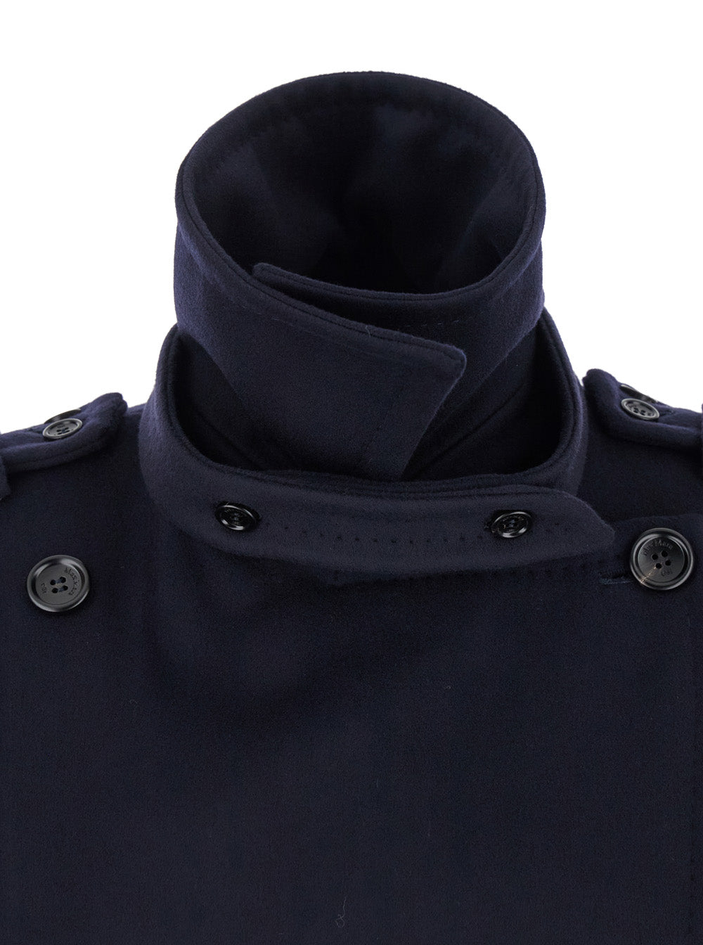 Max Mara Women 'Laveno' Blue Double Breasted Jacket With Wide Pointed Lapels In Virgin Wool Blend Woman