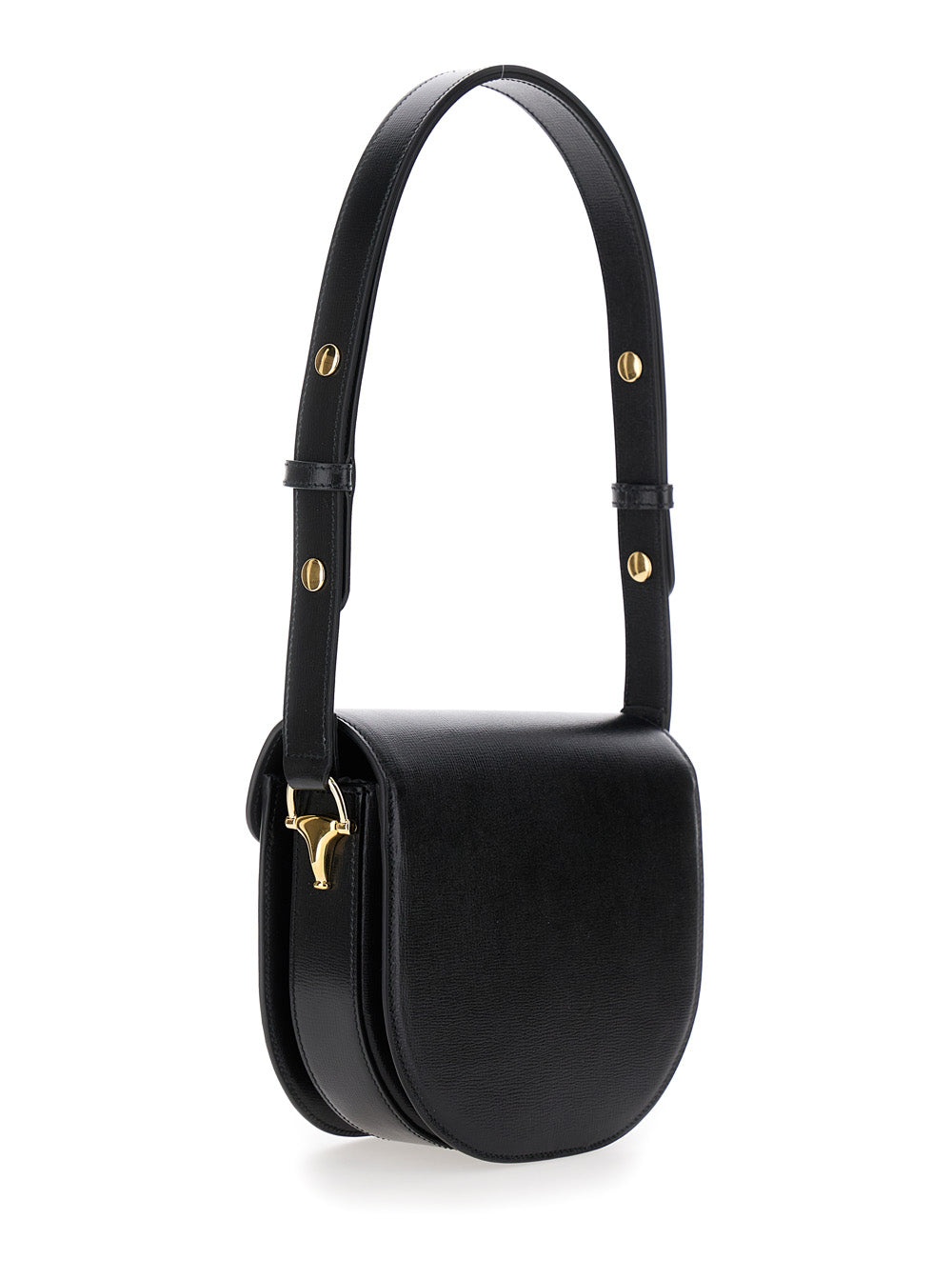 Gucci Women 'Gucci Horsebit 1955' Mini Black Shoulder Bag With Horsebit Detail In Leather Woman