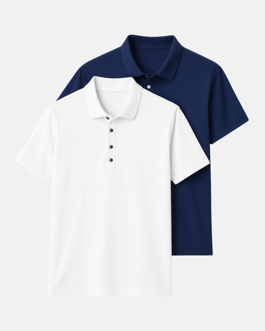 Buki Cinqo Polo 2-Pack - White/Navy  - Men