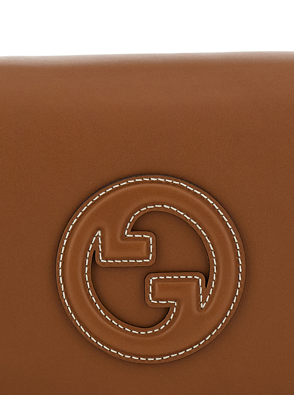 Gucci Women 'Blondie' Brown Handbag With Logo Detail On Front In Leather Woman