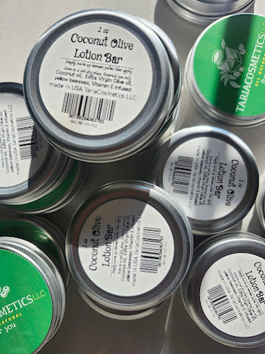 Coconut Olive Oil Lotion Bar - Organic Coconut & Olive Oil for Healthy Glow