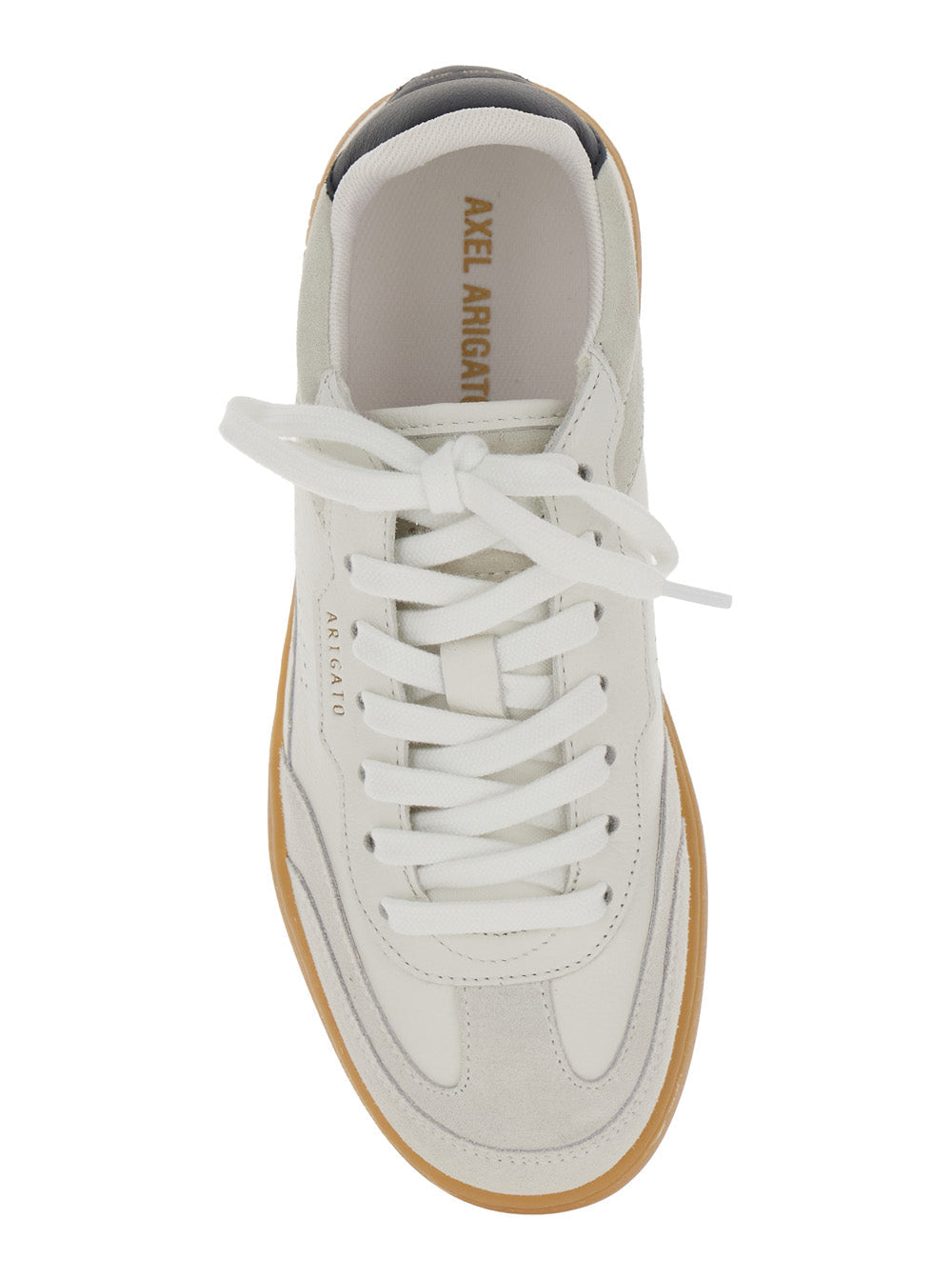 Axel Arigato Women 'Dice T-Toe' White Sneaker Low Top With Logo Patch On The Tongue And Lettering Logo On The Back In Leather Woman