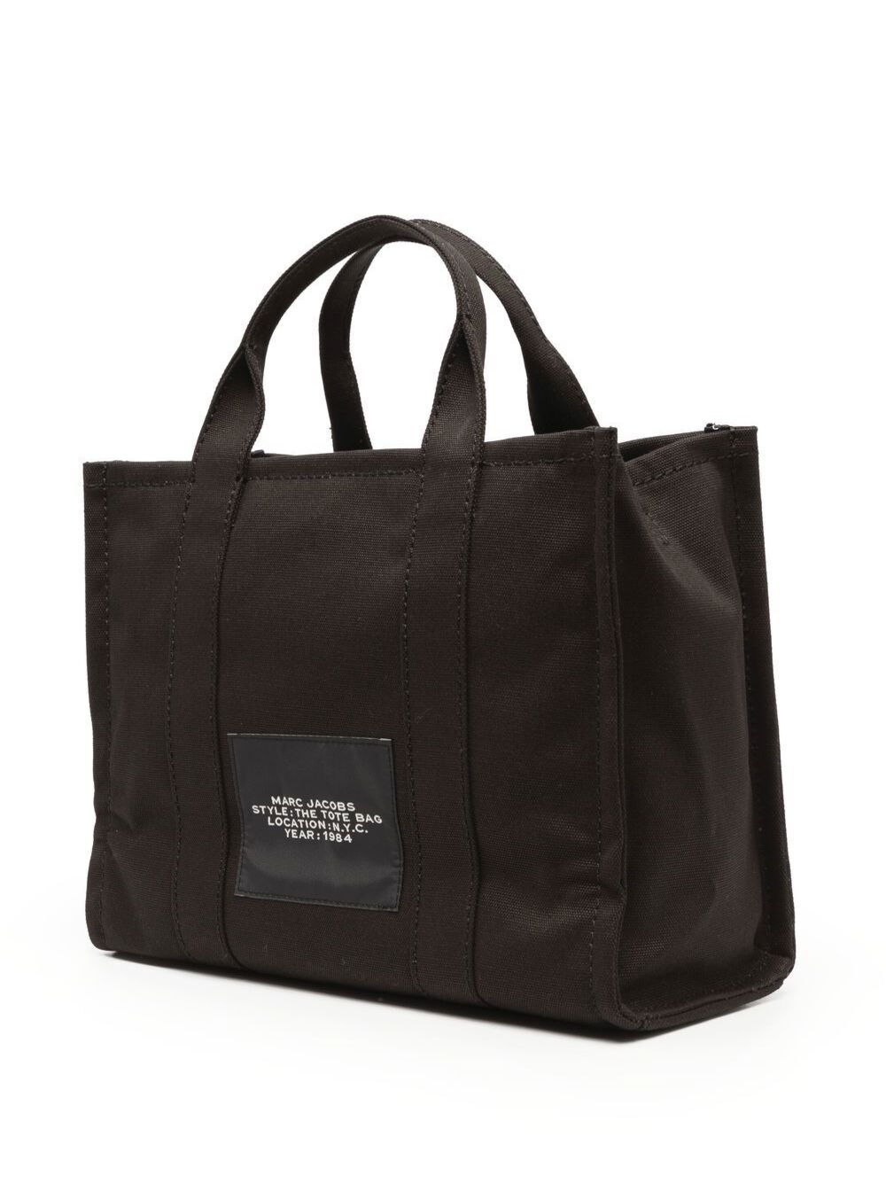 Marc Jacobs Women Tote Bag 'The Medium Tote' With Contrast Logo Print In Black For Women