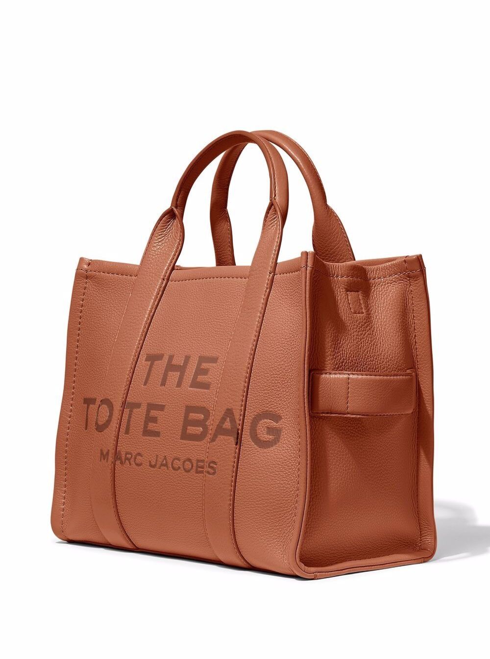 Marc Jacobs Women 'The Tote Bag Medium' Brown Shoulder Bag With Logo In Grainy Leather Woman Marc Jacobs
