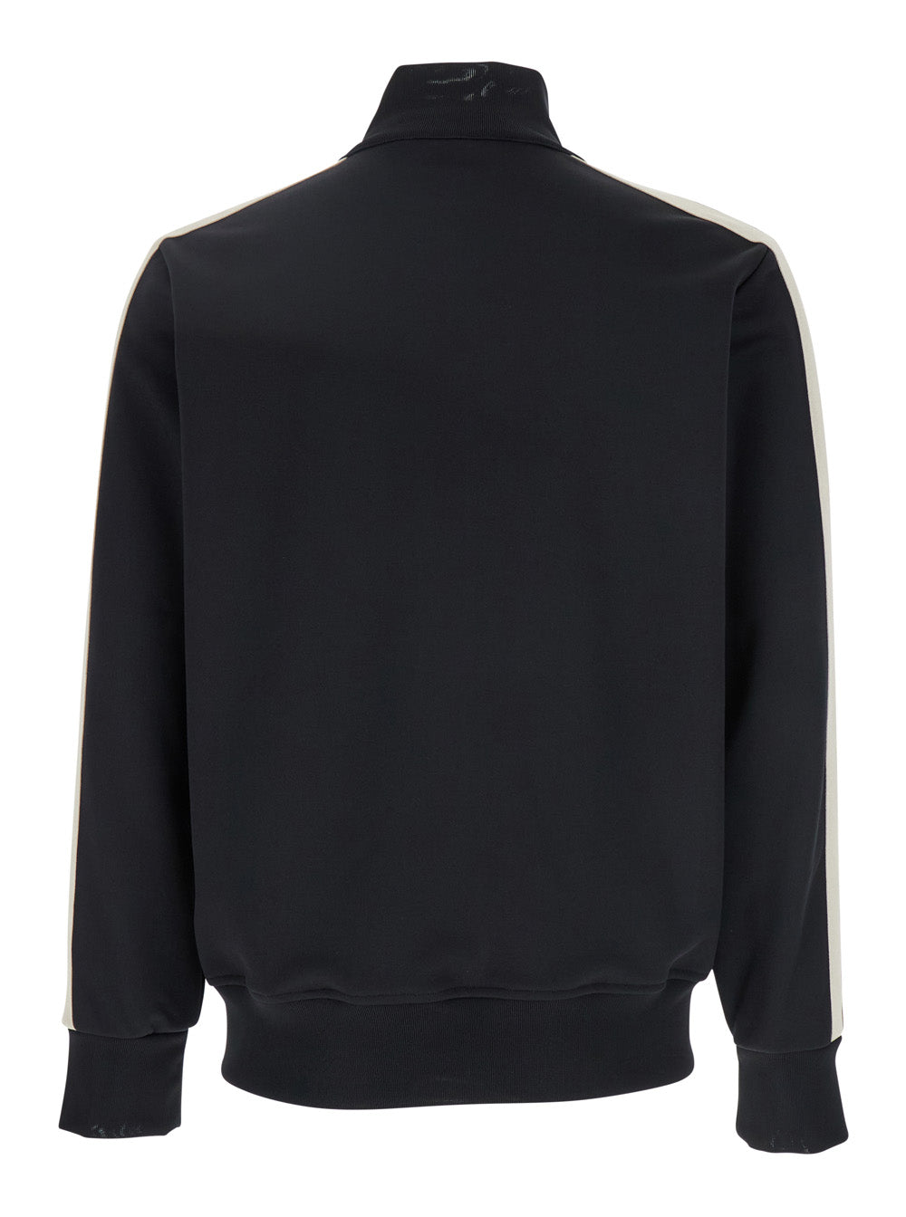 Palm Angels Men Men's Black 'Classic Logo' Sweatshirt With Printed Logo On Front In Tech Fabric