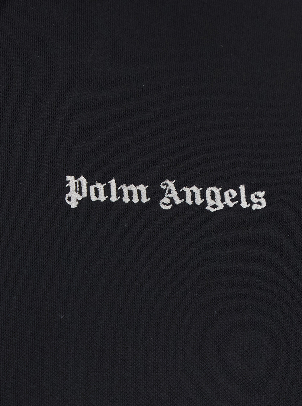 Palm Angels Men Men's Black 'Classic Logo' Sweatshirt With Printed Logo On Front In Tech Fabric