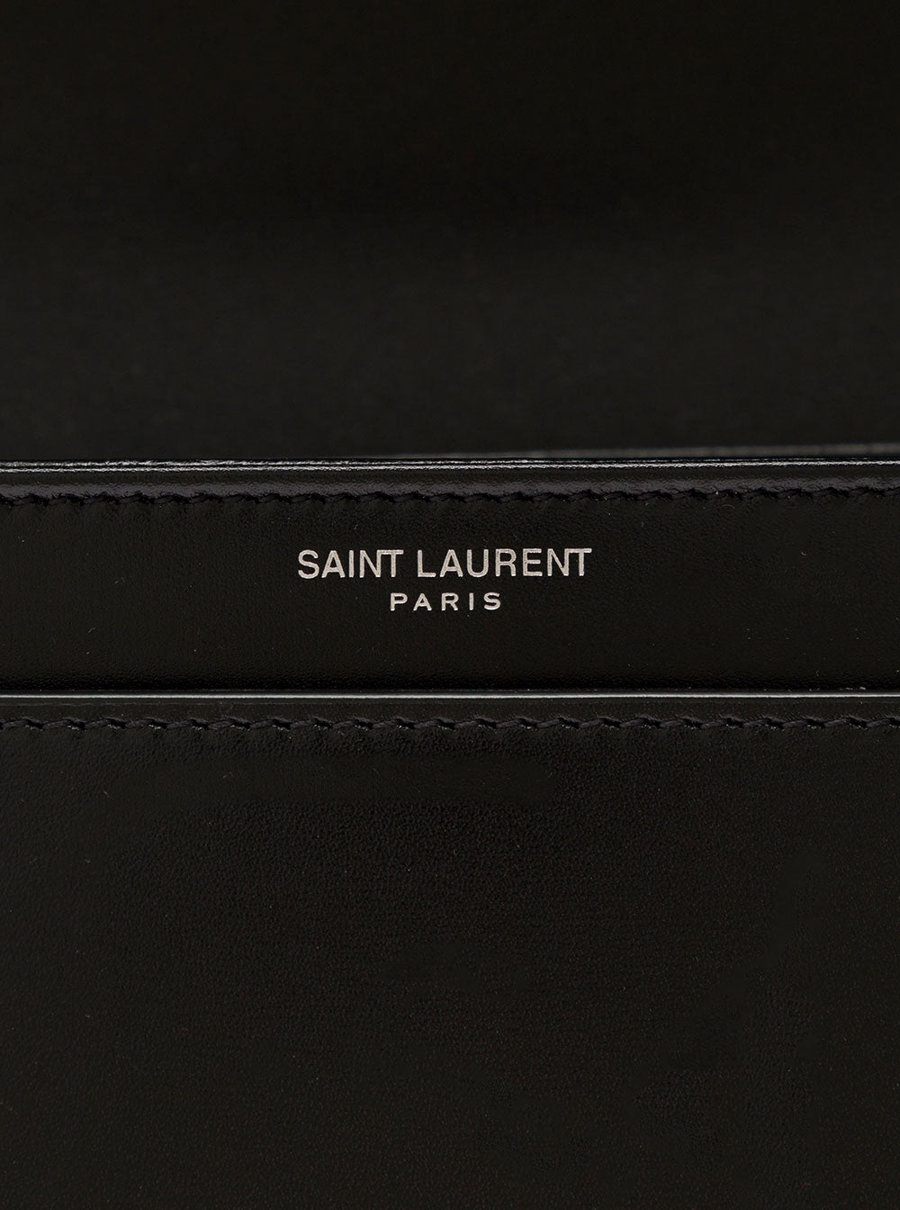 Saint Laurent Men 'Cassandre' Black Messenger Bag With Cassandre Detail In Smooth Leather Men