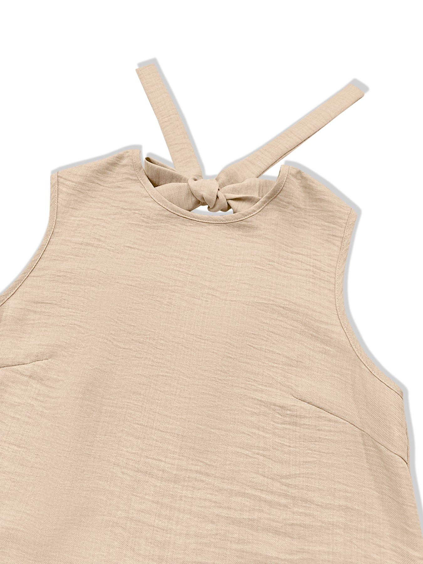 Sleeveless Ruffle Hem Mini Dress