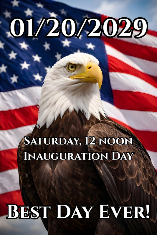 Inauguration Day 01/20/2029 Eagle Tee — "Best Day Ever!"