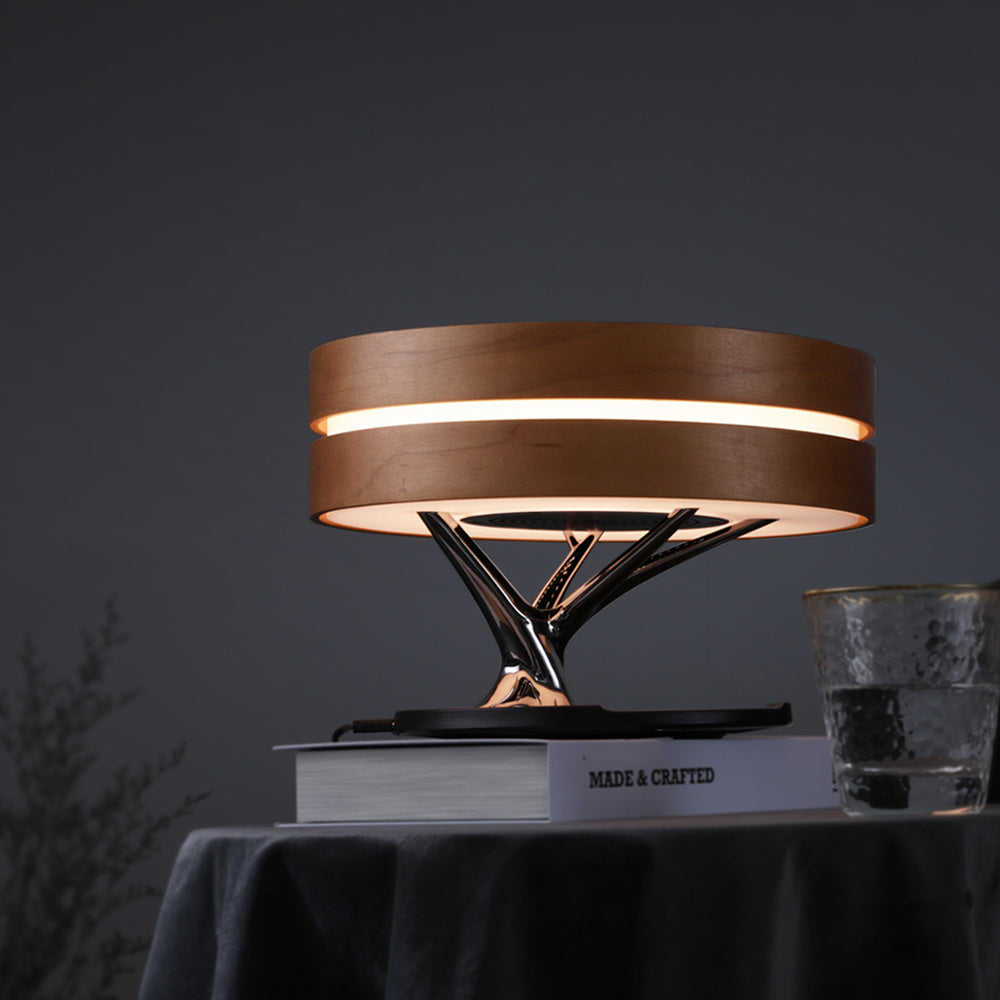 Luminary Speaker Lamp — Bluetooth 5.0, Wireless Charging & LED Ambient Light