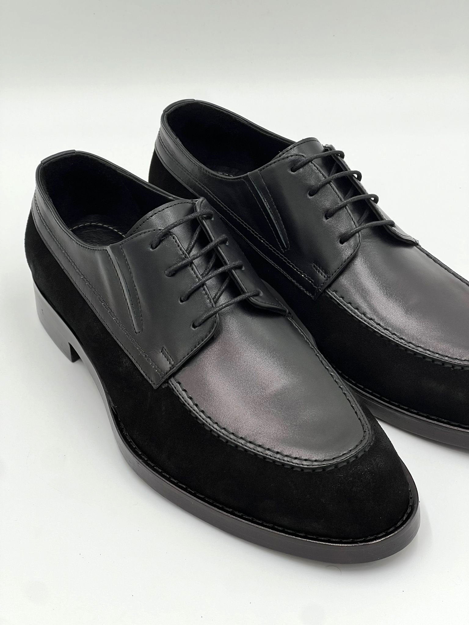 C Collection Leather Oxford - Black