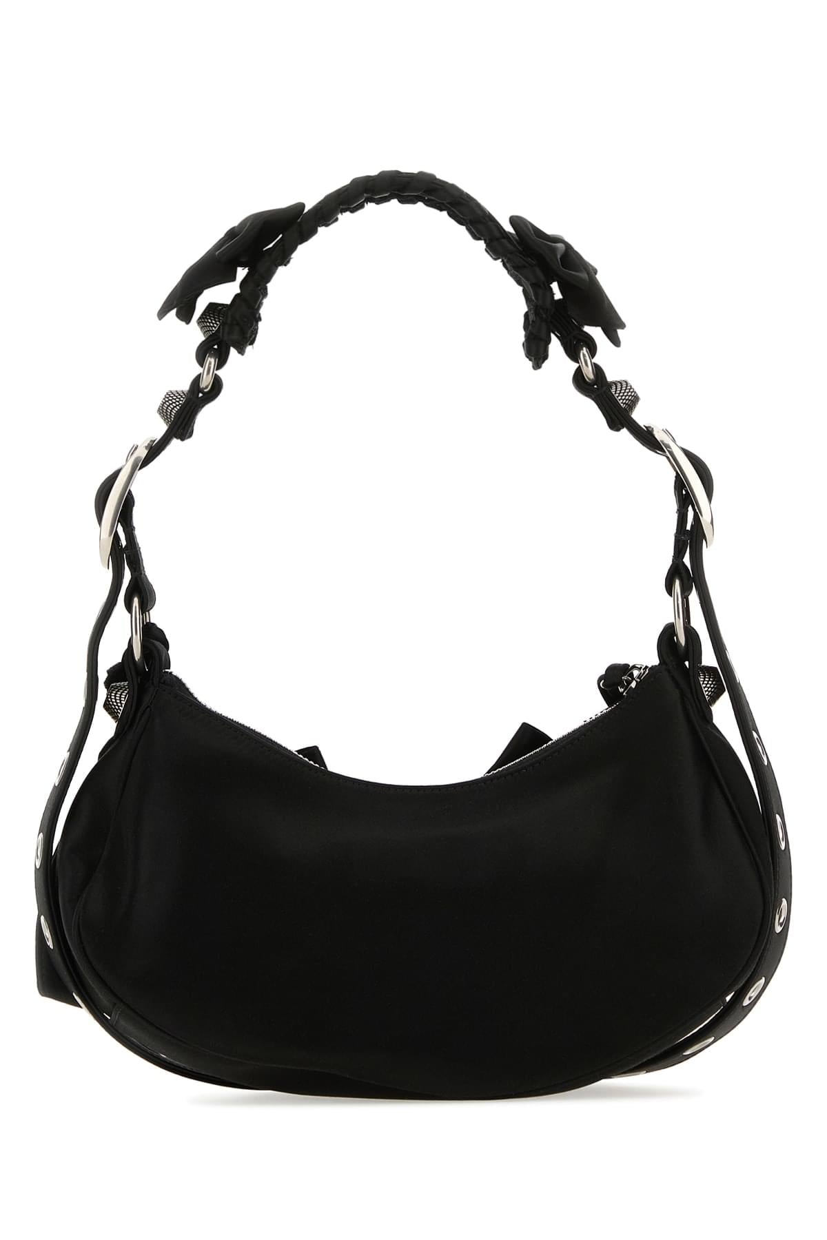 Balenciaga Women Black Satin Le Cagole Xs Shoulder Bag