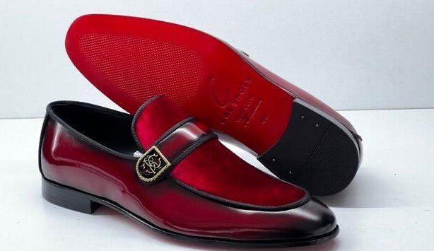 C Collection Leather Loafer - Red