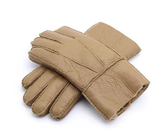 Gentleman's Genuine Sheepskin Shearling Gloves