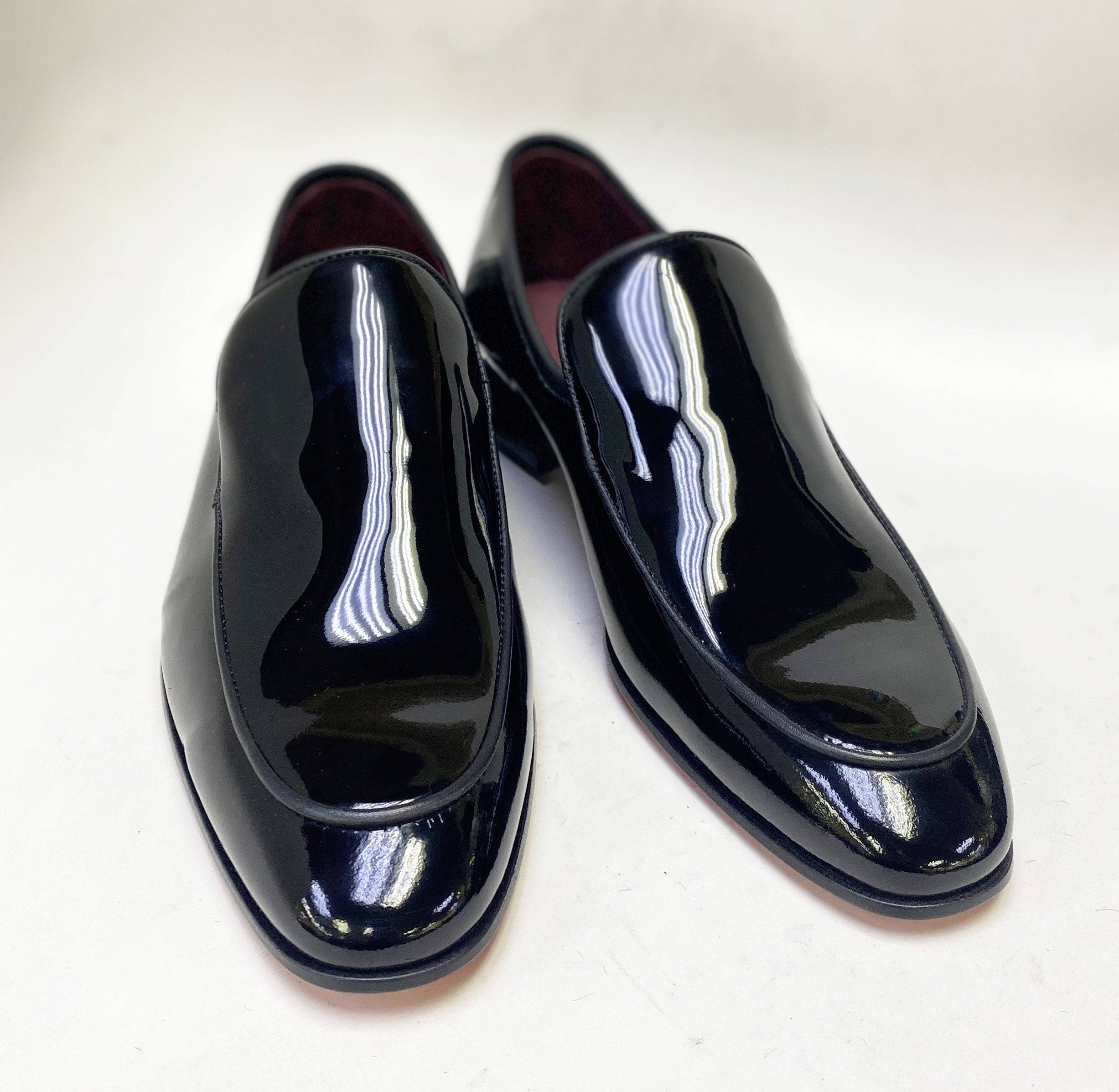 C Collection Patent Leather Loafer - Black