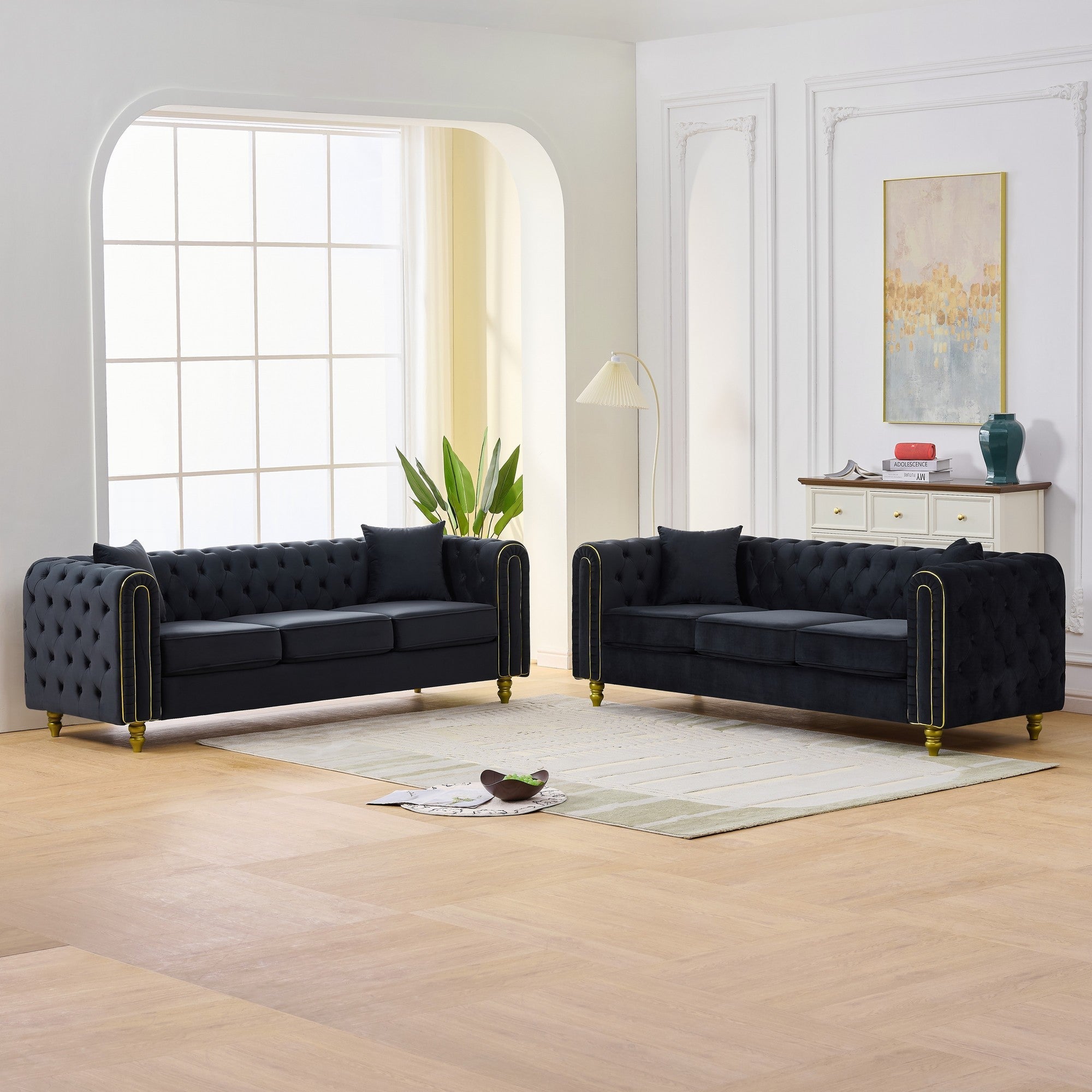 3 Seater Modern Loveseat Sofa