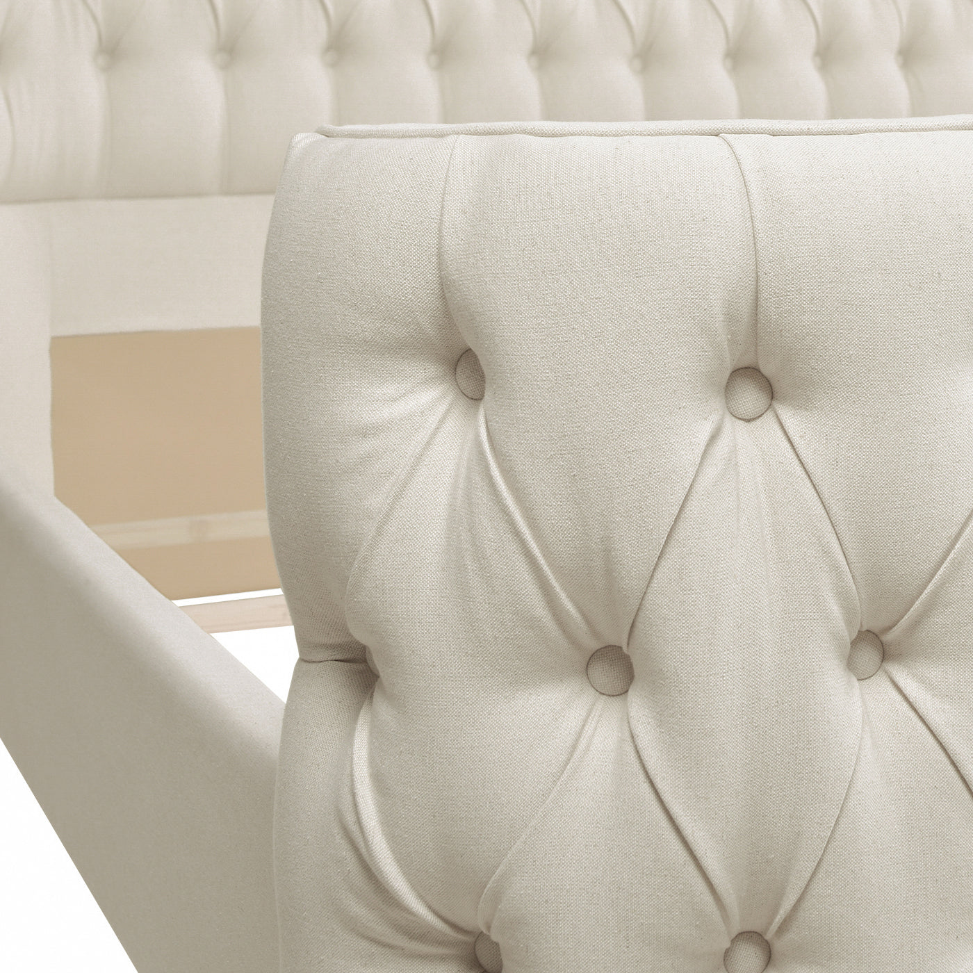 Brooklyn King Tufted Panel Bed Headboard and Footboard Set