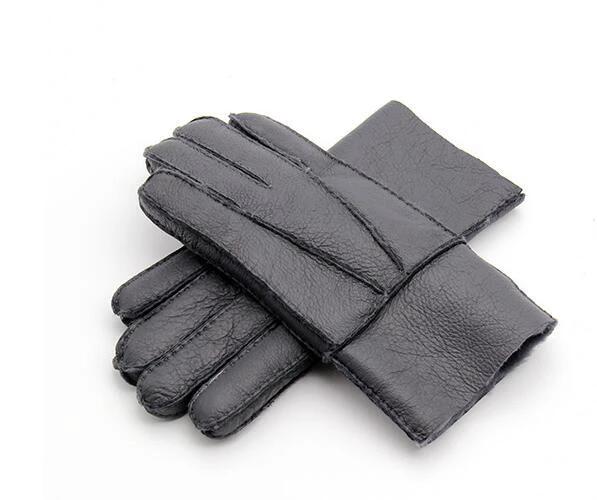 Gentleman's Genuine Sheepskin Shearling Gloves