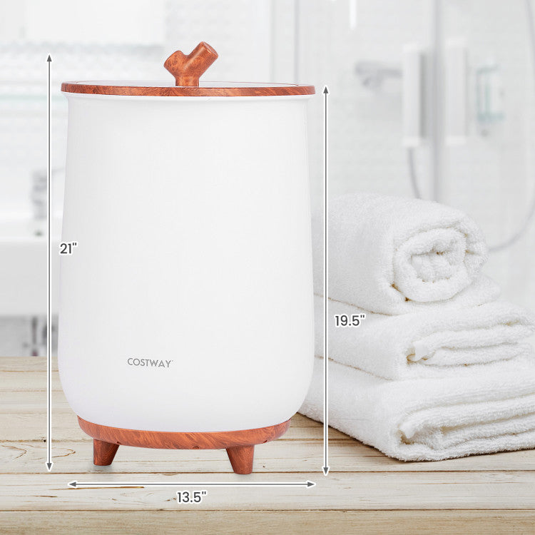 23L Large Luxury Bucket-Style Towel Warmer with Fragrant Disc Holder