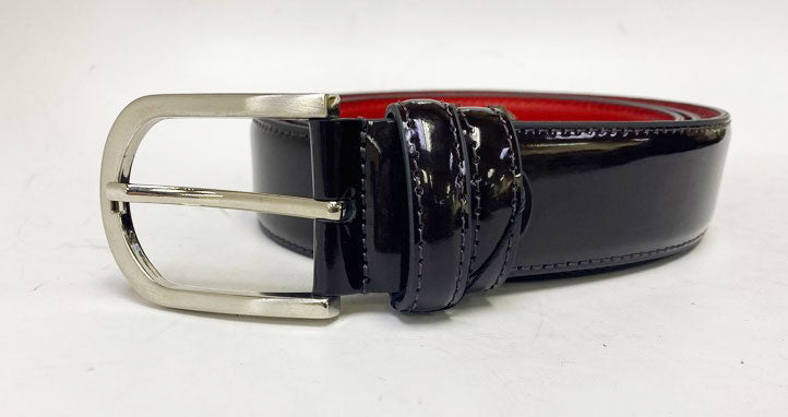 C Collection Patent Leather Loafer - Dark Brown