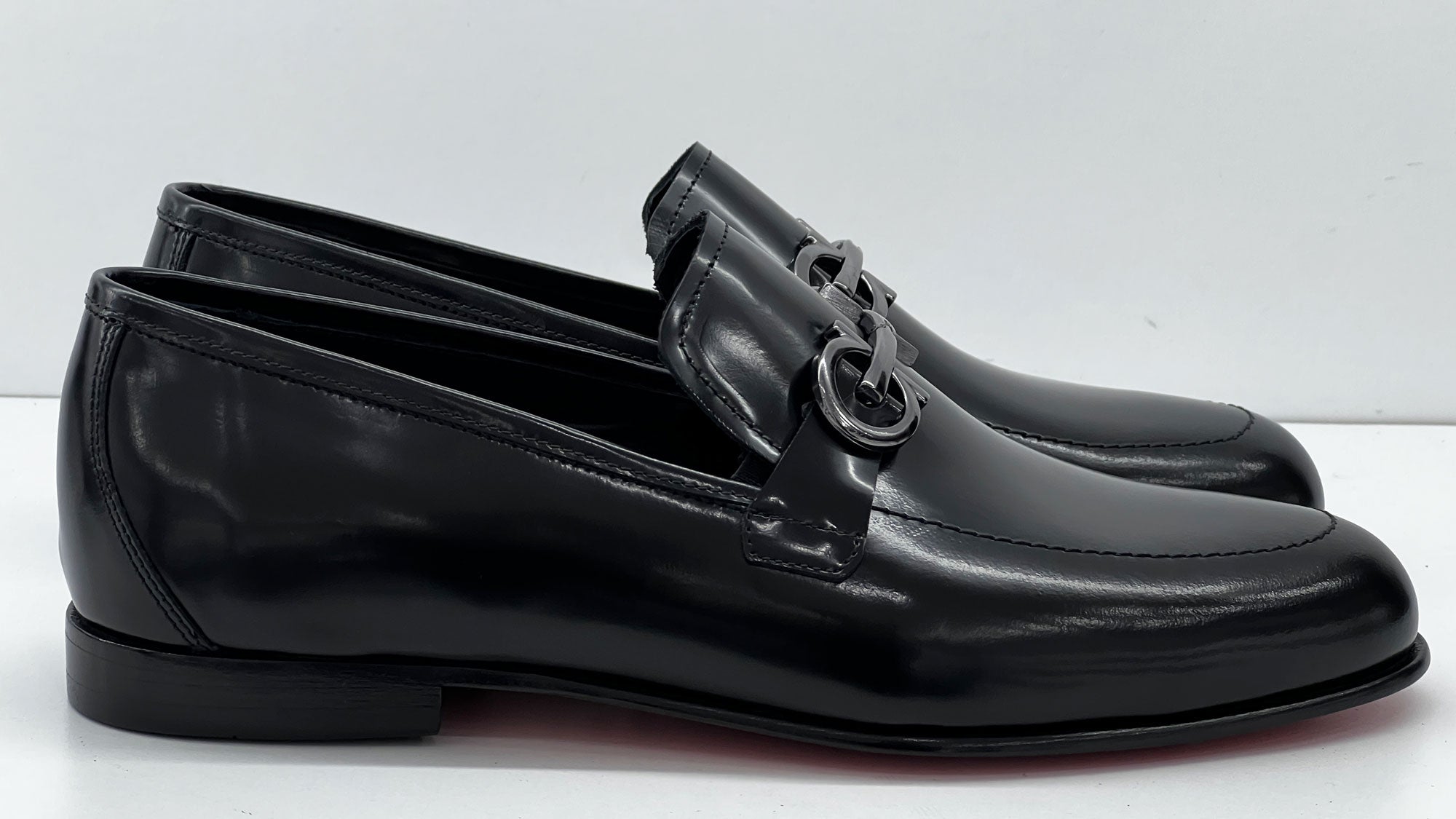 C Collection Leather Loafer - Black