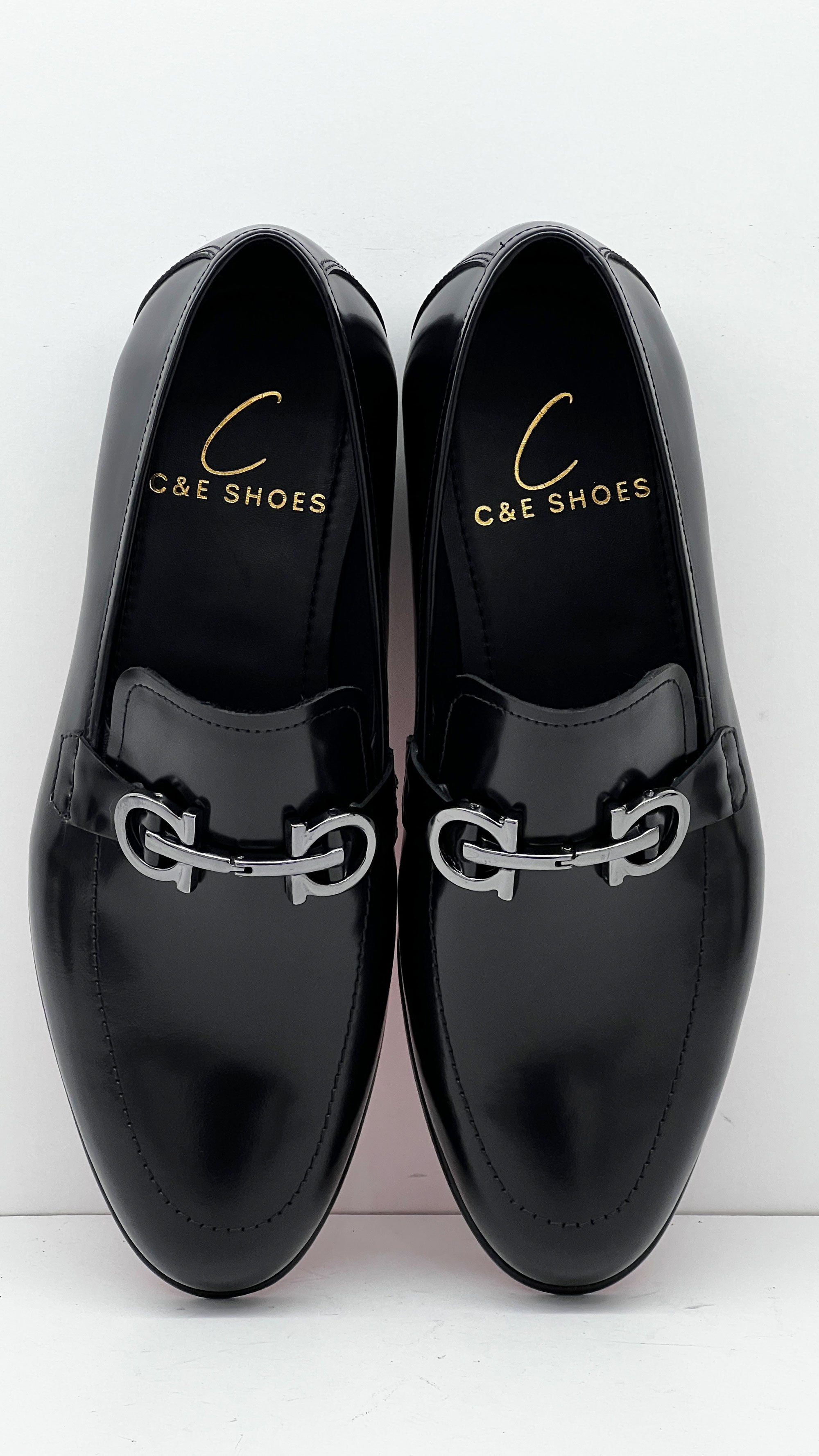 C Collection Leather Loafer - Black