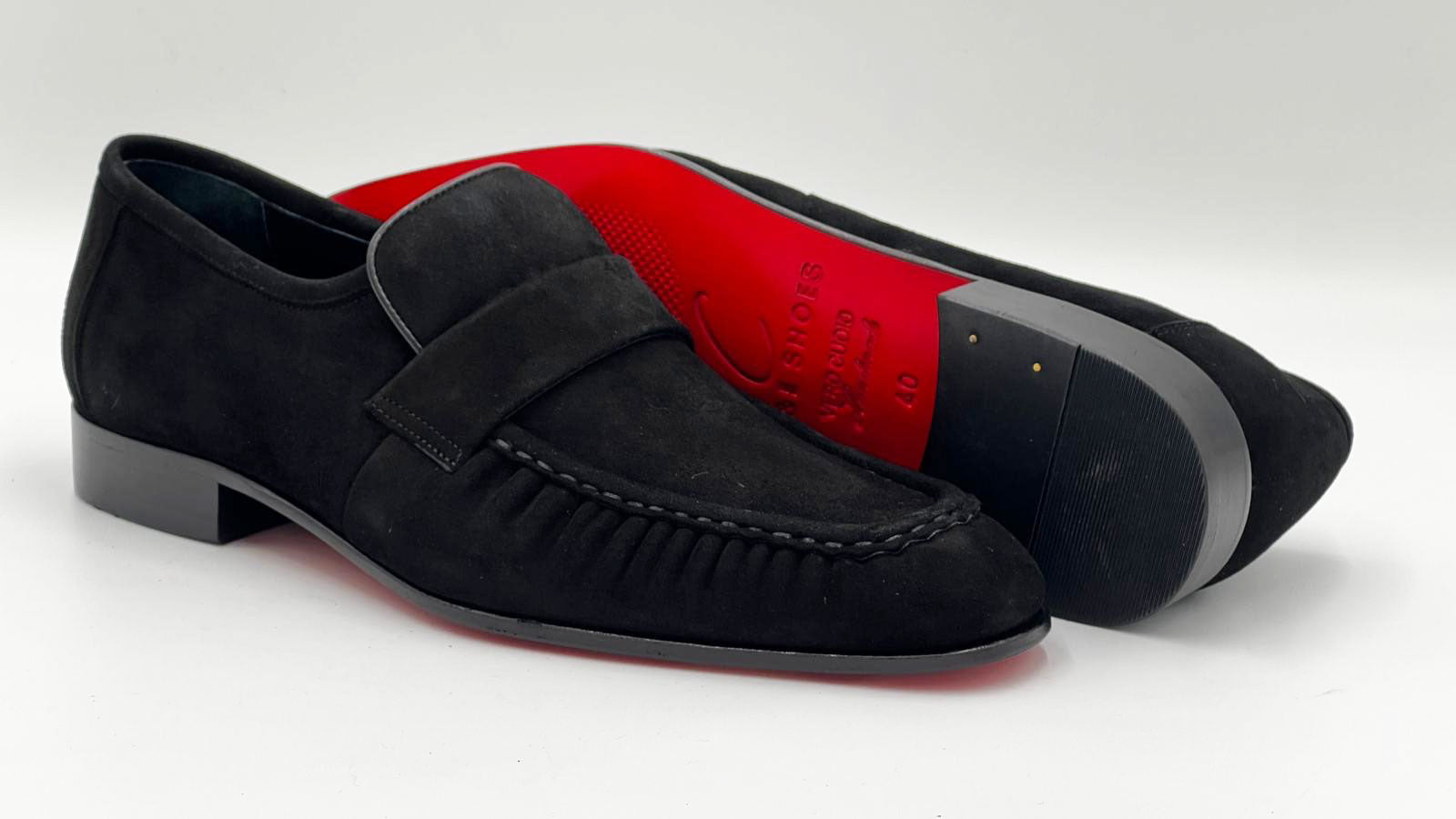 C Collection Suede Loafer - Black