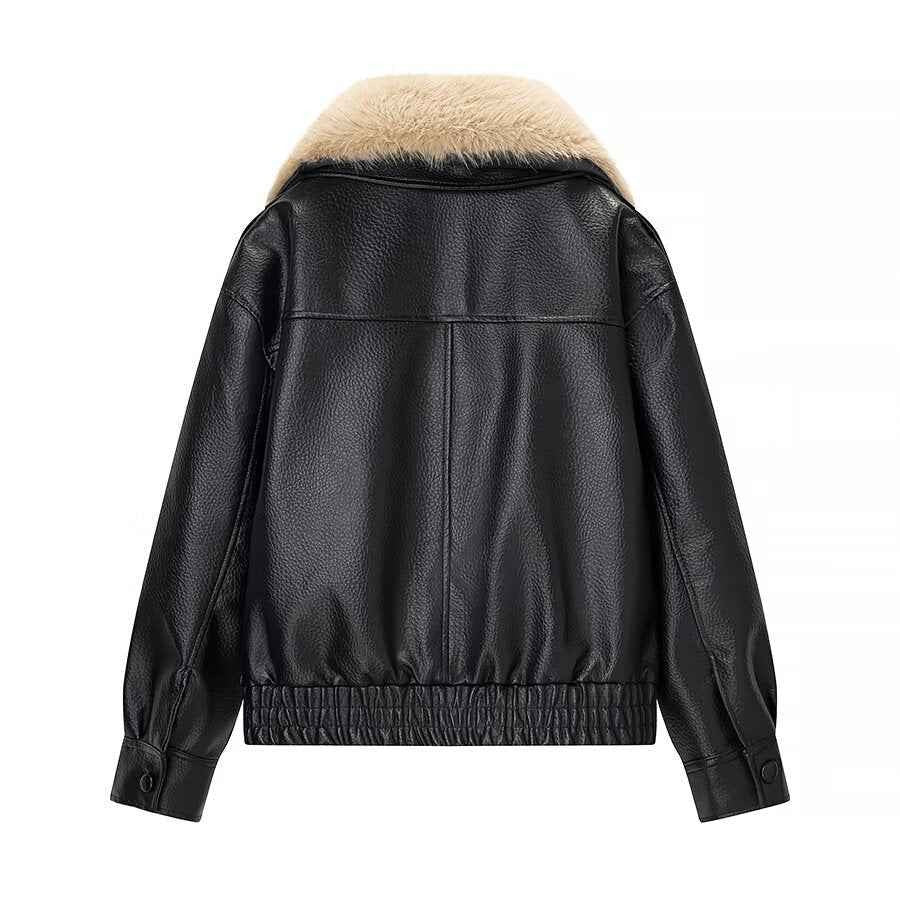 Detachable leather jacket