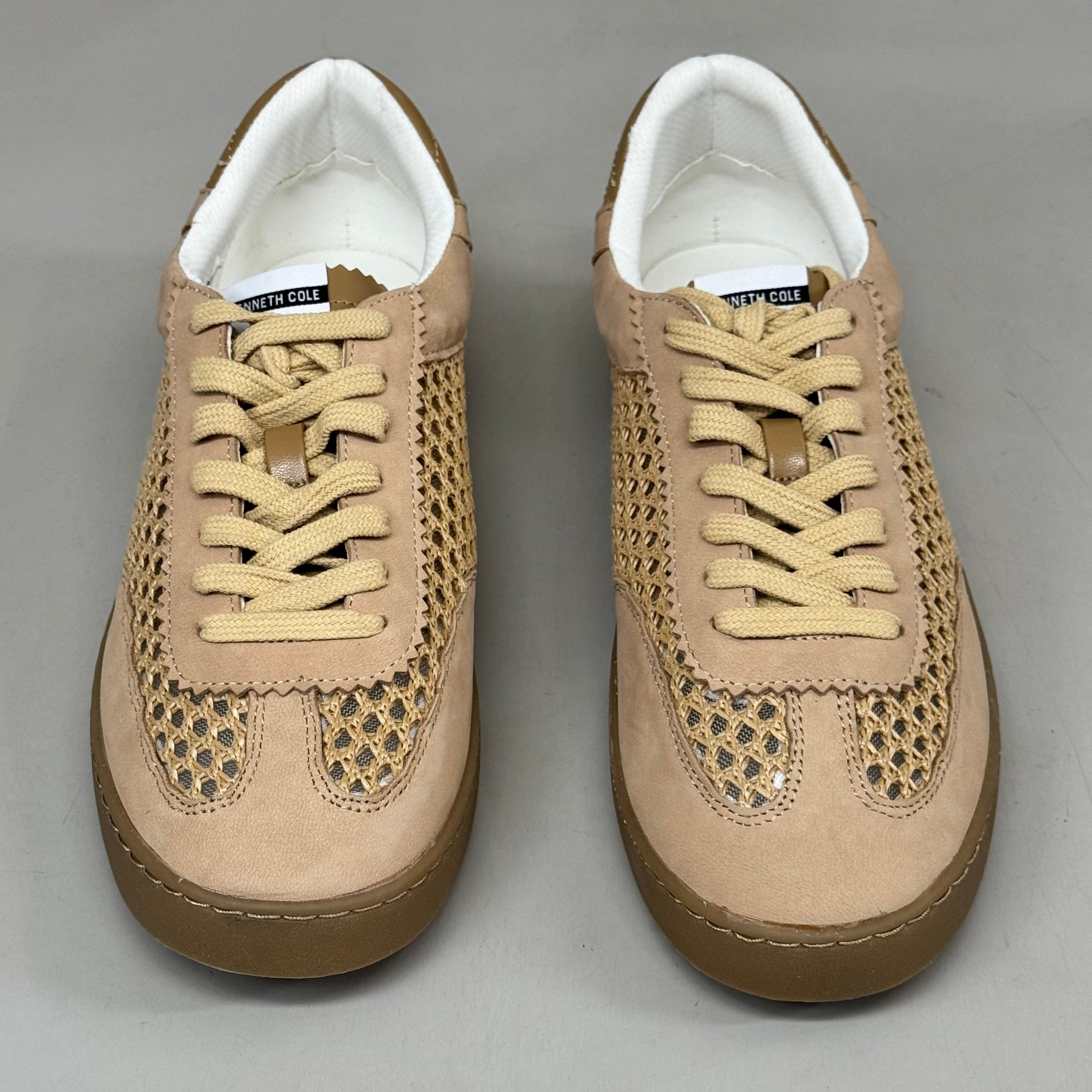KENNETH COLE Sam Raffia Mesh Sneaker Women's Sz 11 Natural Mesh KL23SAM07
