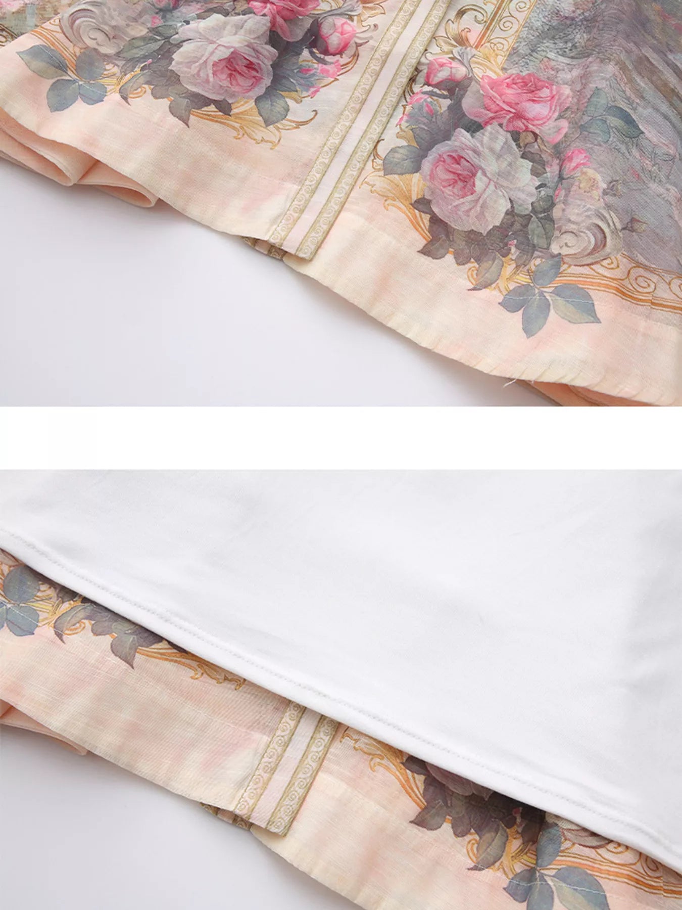 Floral Print Belted Shirt Dress