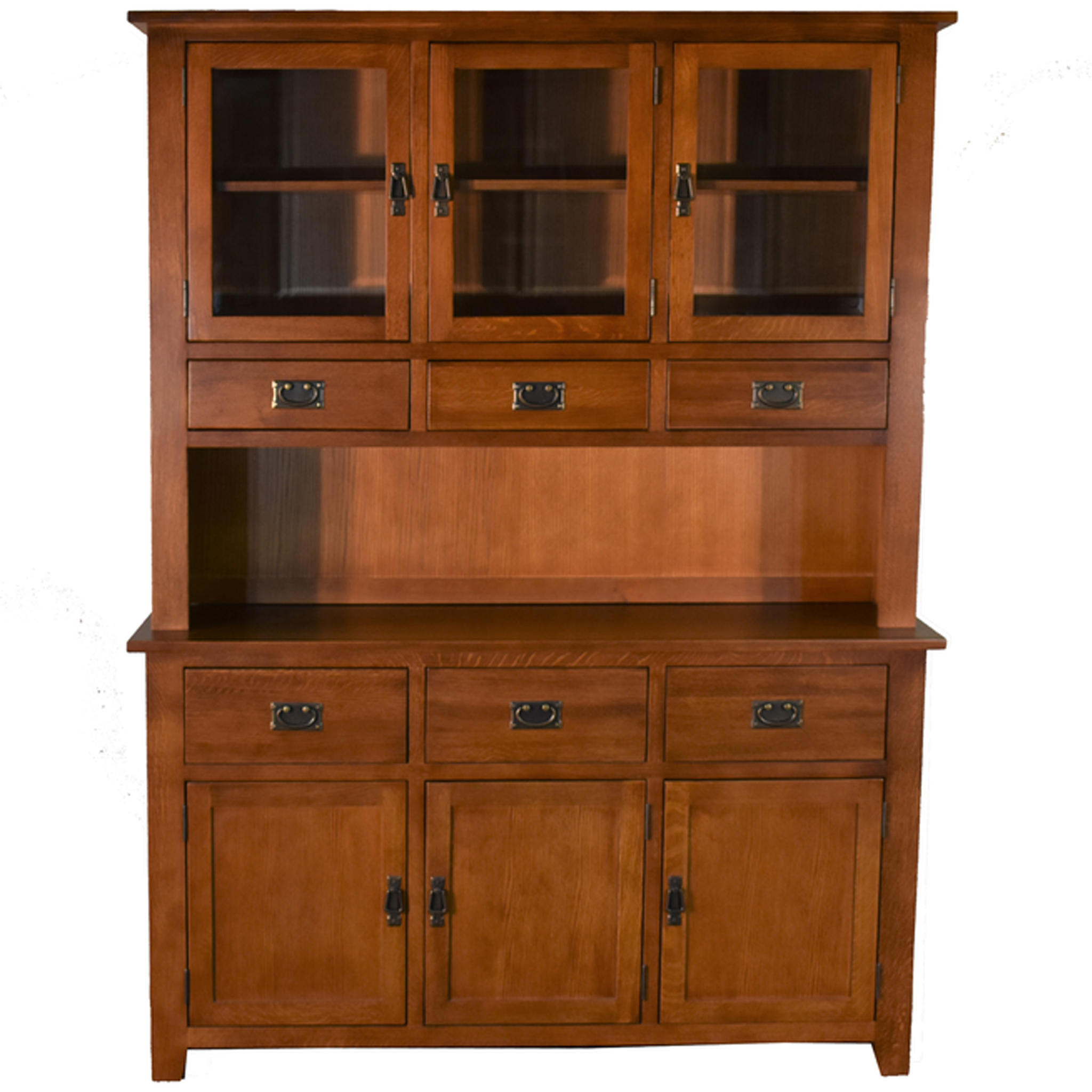 Mission 6 Door & 6 Drawer China Cabinet - Michael's Cherry - 59"