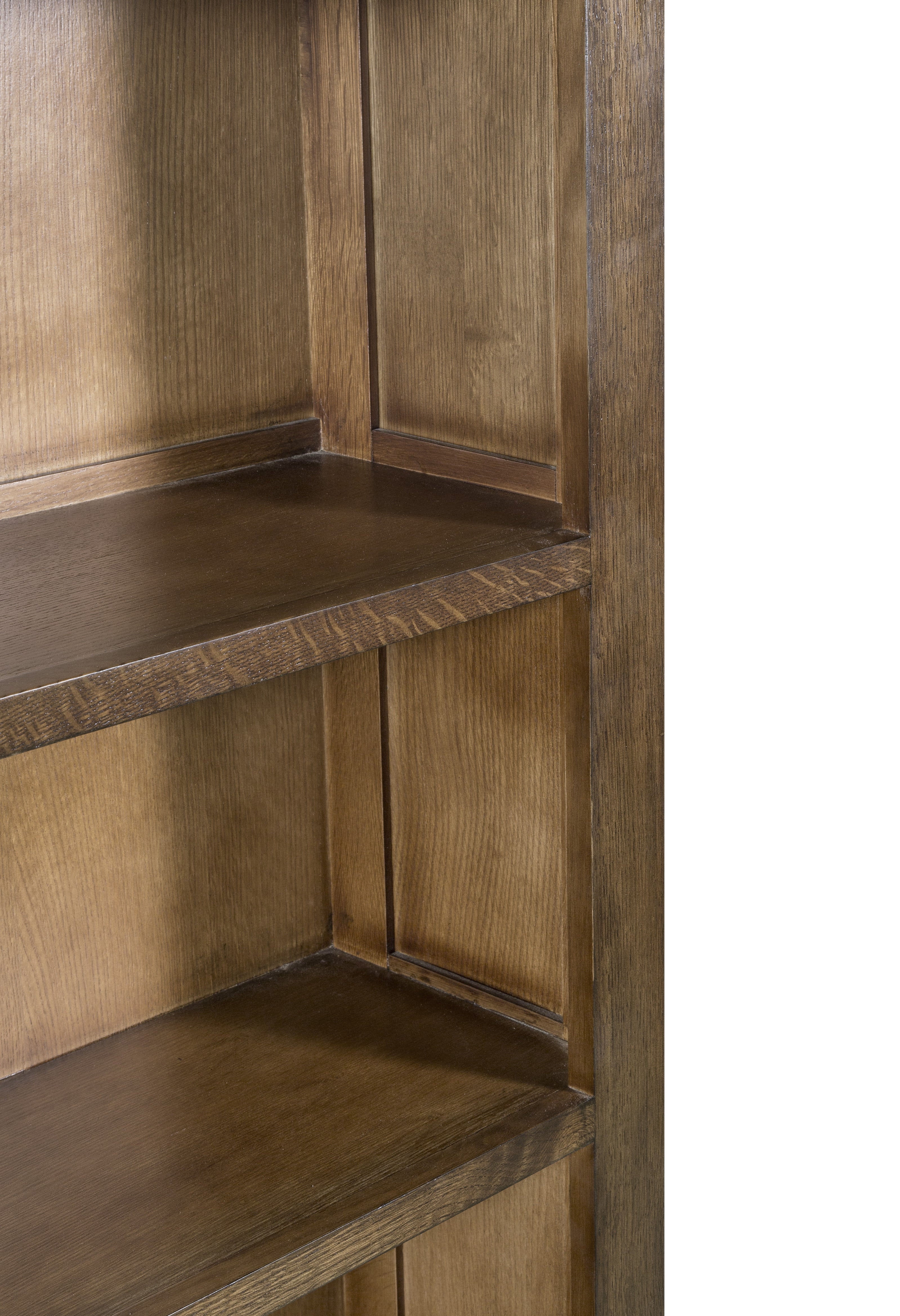 Mission Open Shelf Bookcase - Walnut