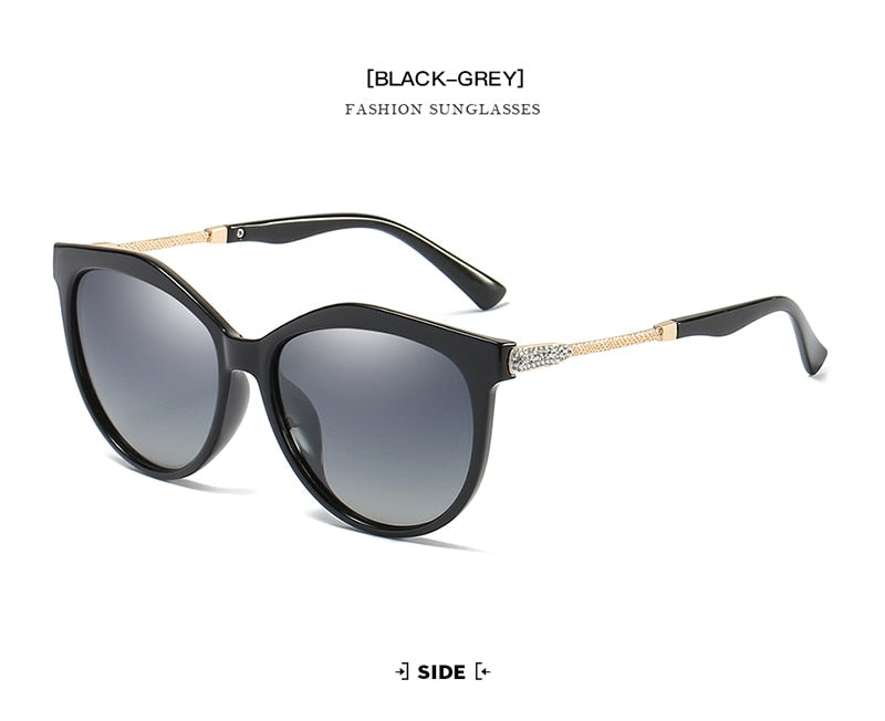 Luxury Polarized Sunglasses Women Metal Temples Sunglasses Gradient Lens Sun Glasses Women Luxury Brand
