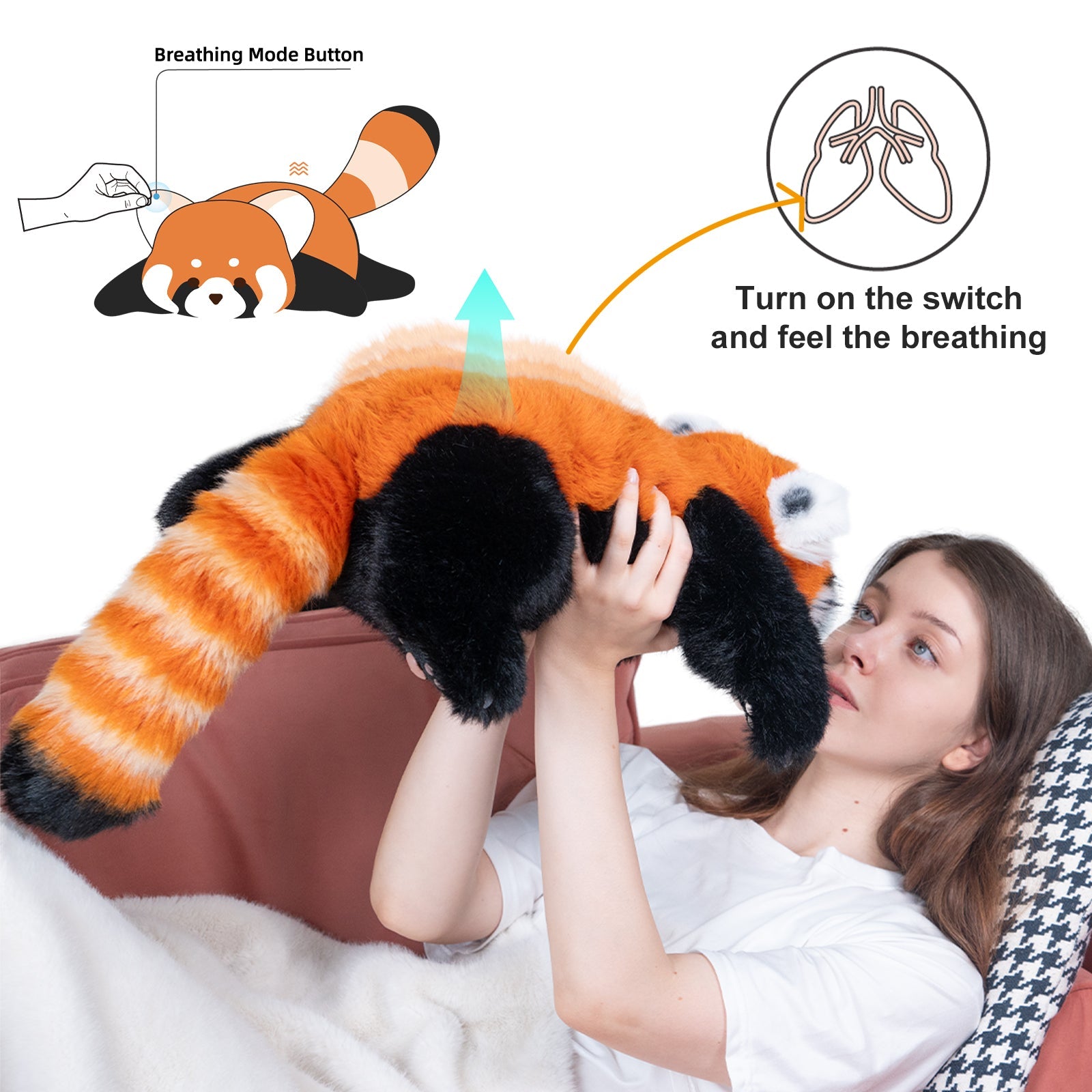 Red Panda Weighted Plush – Snuggle Toy for Relaxation